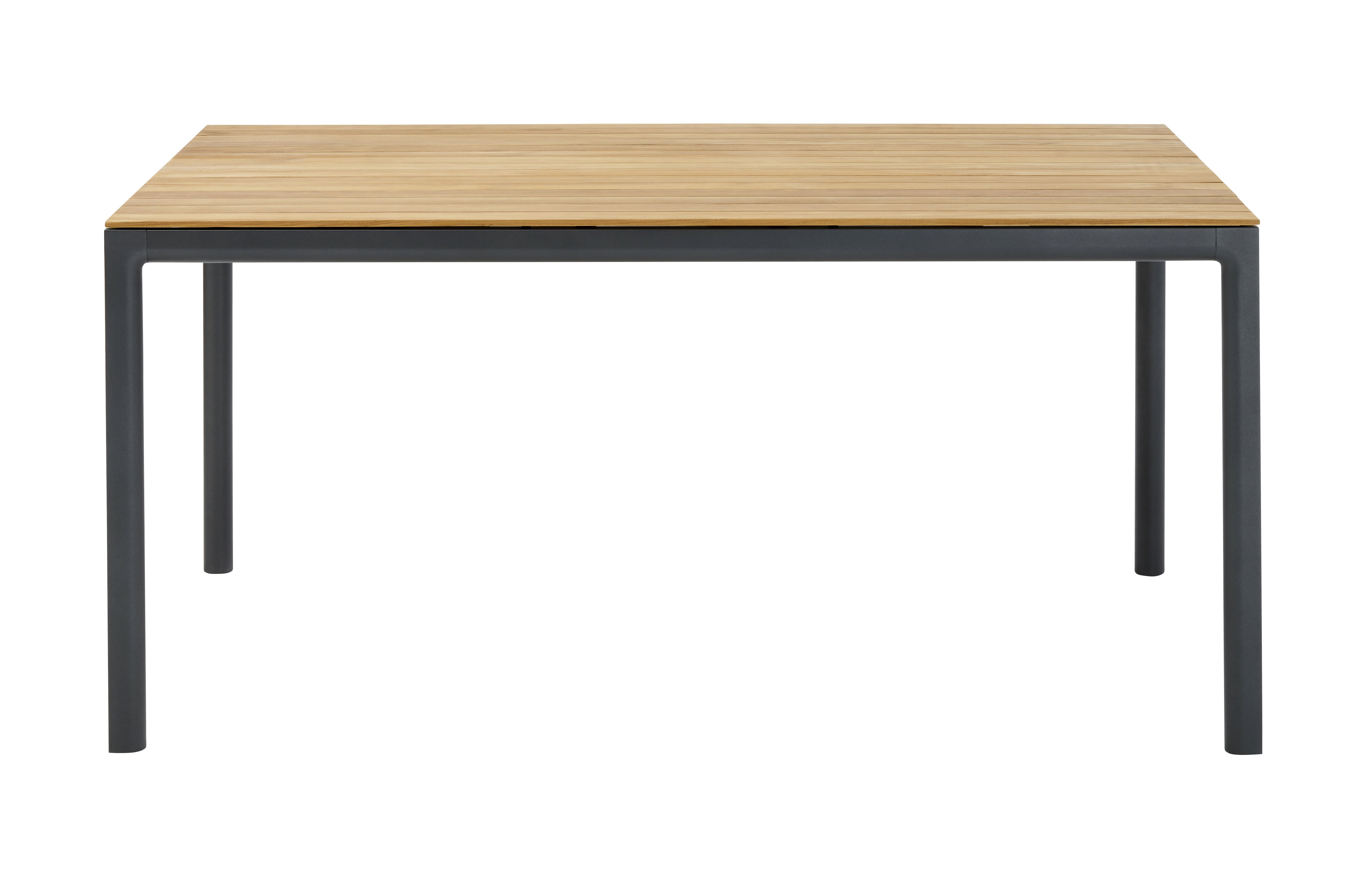 Soft Tisch Aluminium Teak-Platte Anthrazit