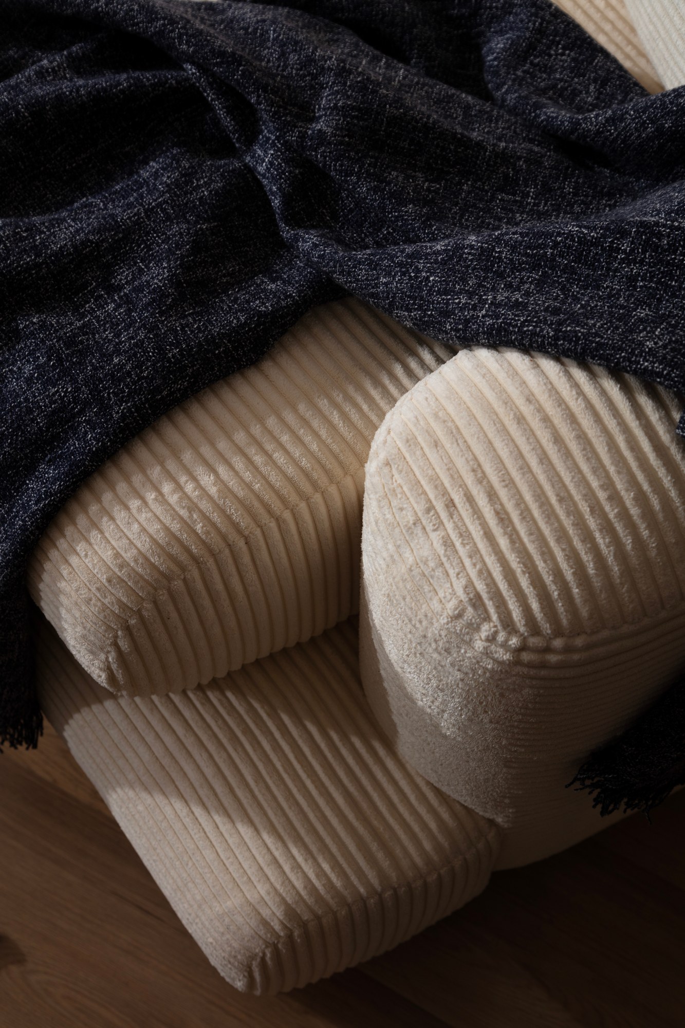 River divano angolare 4 posti destro beige