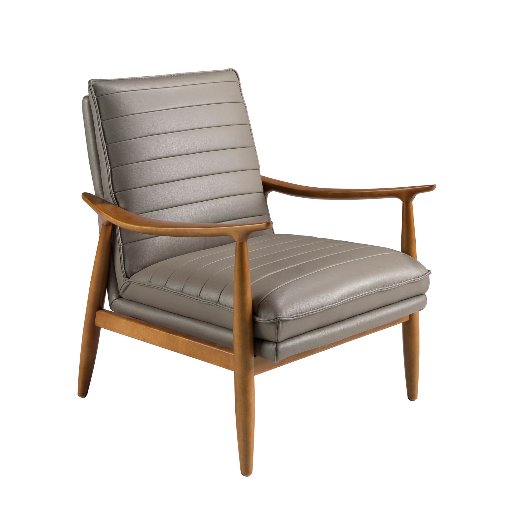 Dunkelgrauer Ledersessel 5130