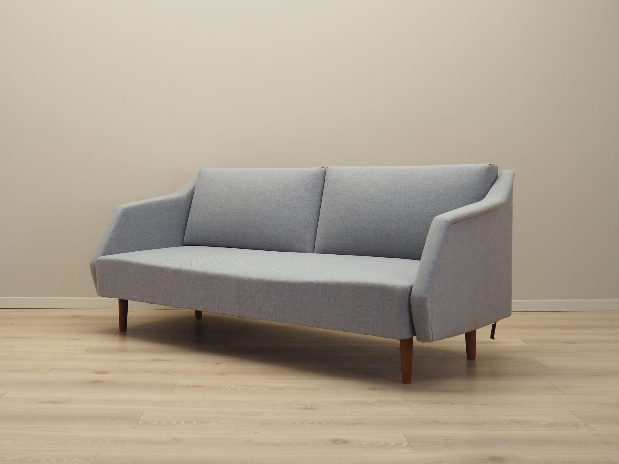 Sofa Textil Grau 1960er Jahre 