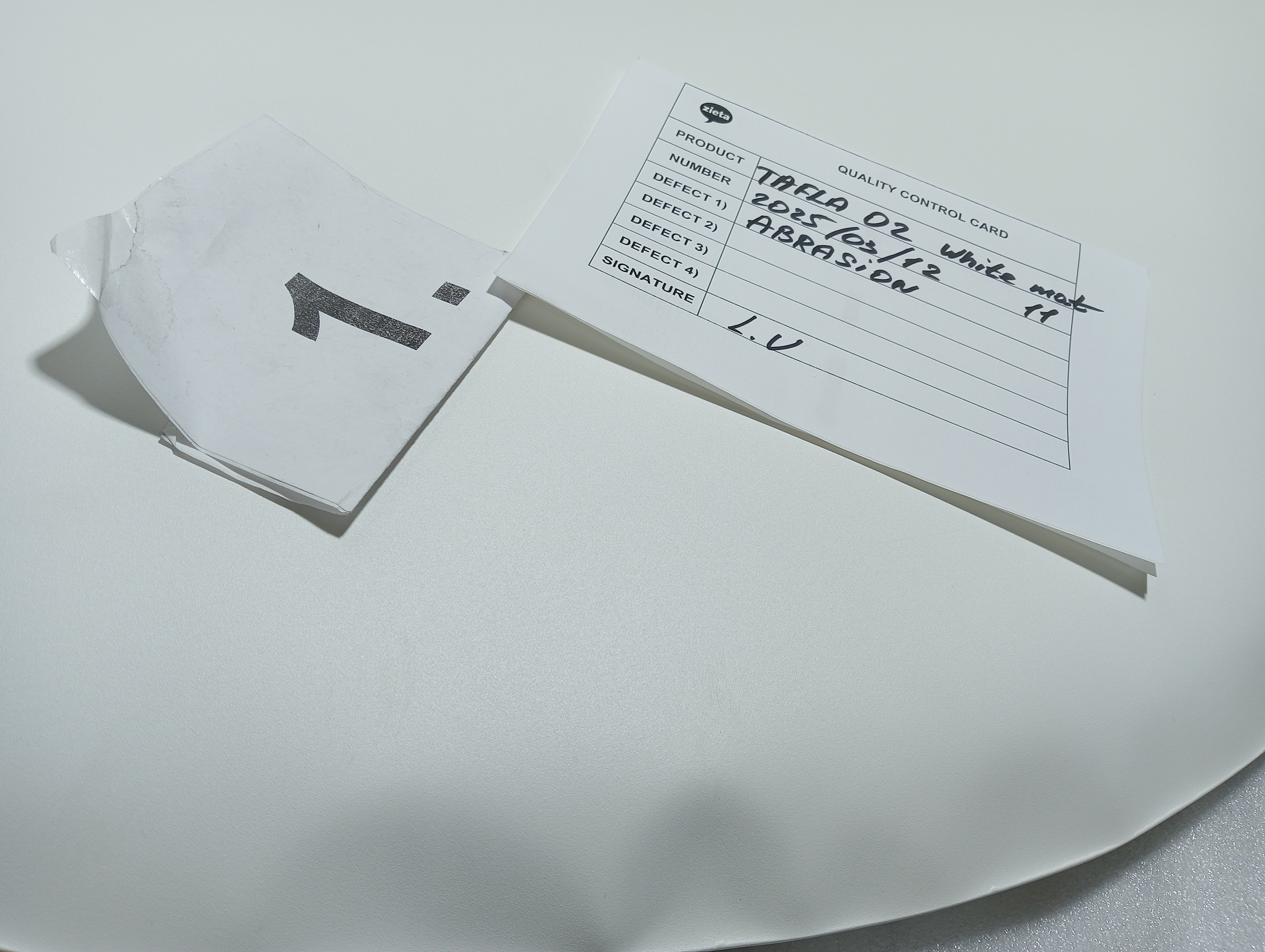 Table Mirror O2 Stainless Steel Candy White Matt