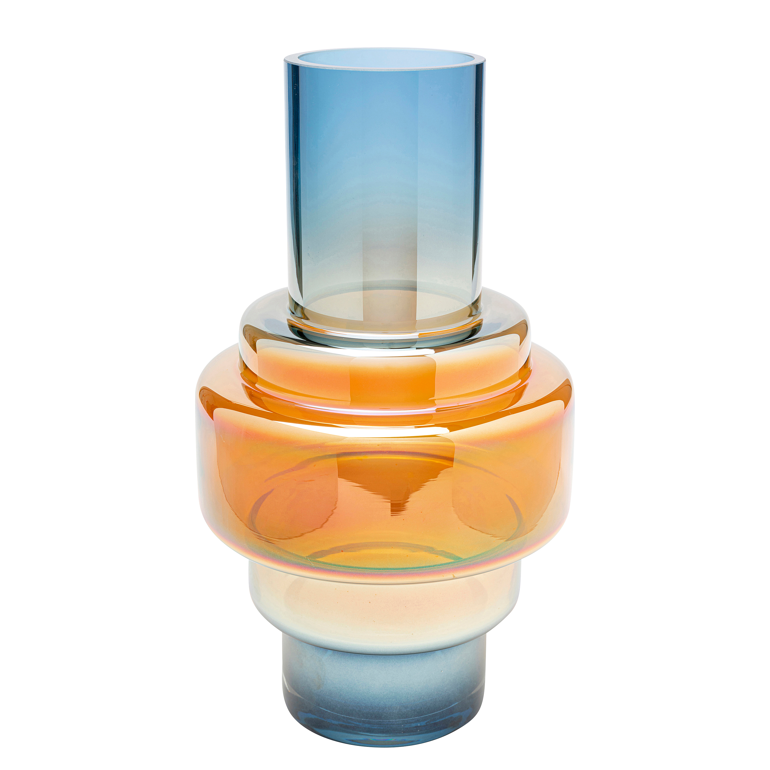 Phenom Vase Klarglas Mehrfarbig