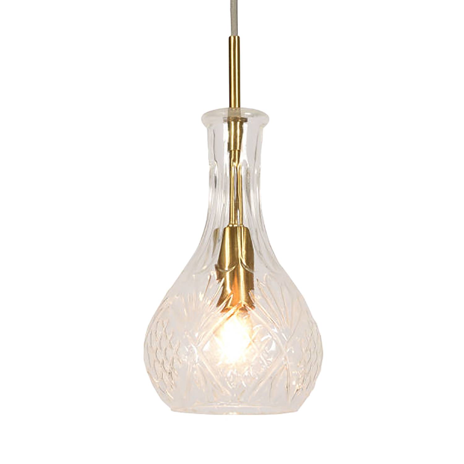 Pendant lamp Brussels II Transparent