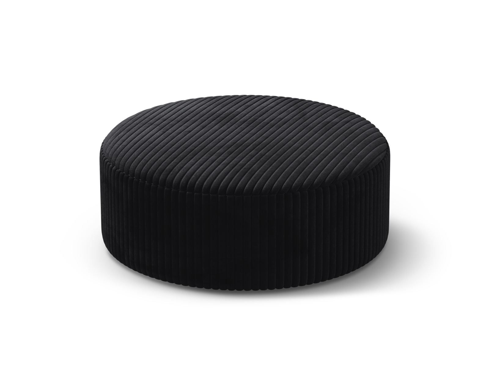 Pouf Dia Velvet 1-Seater Black