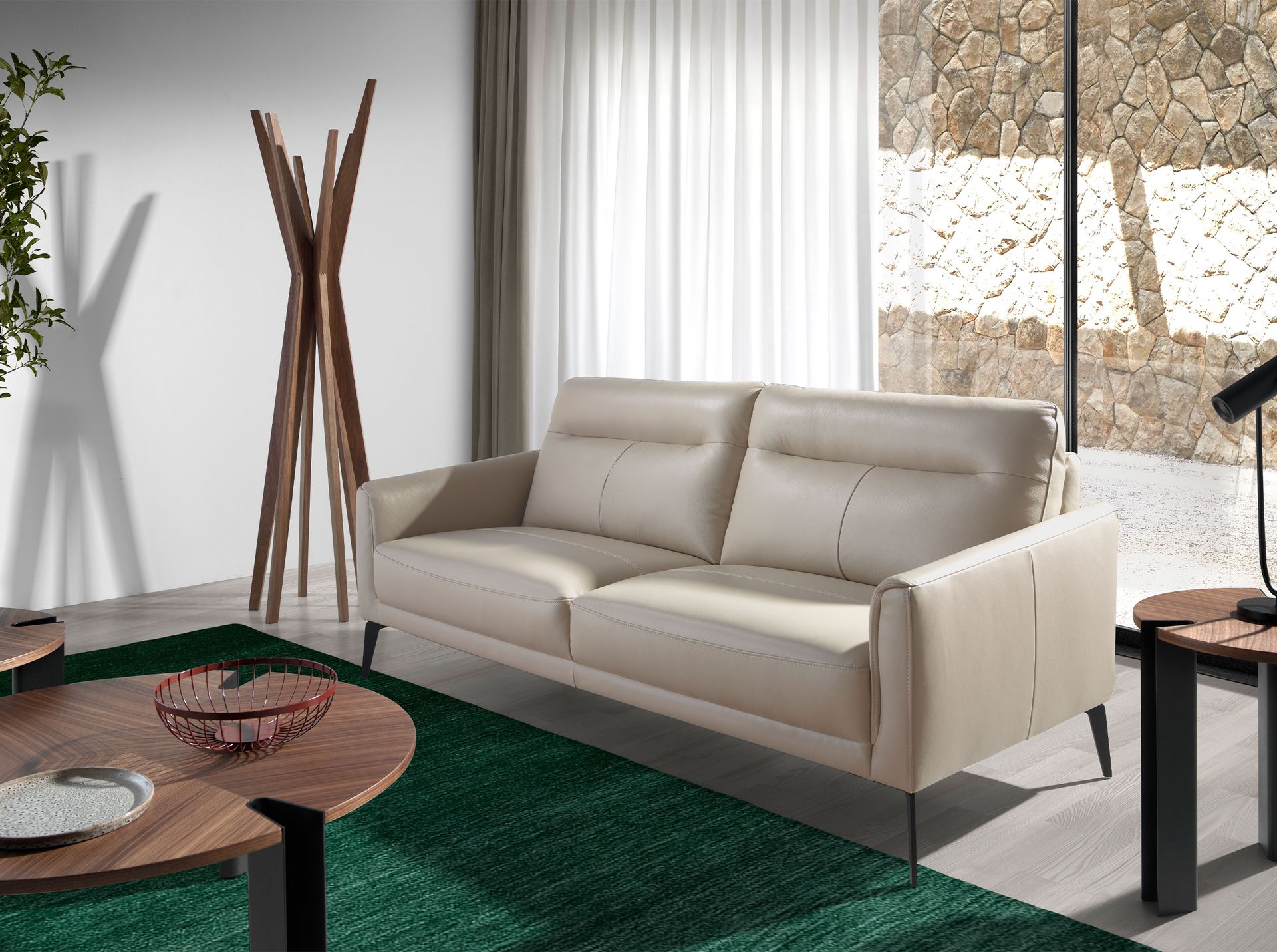 Garderobe Kiefernholz Braun