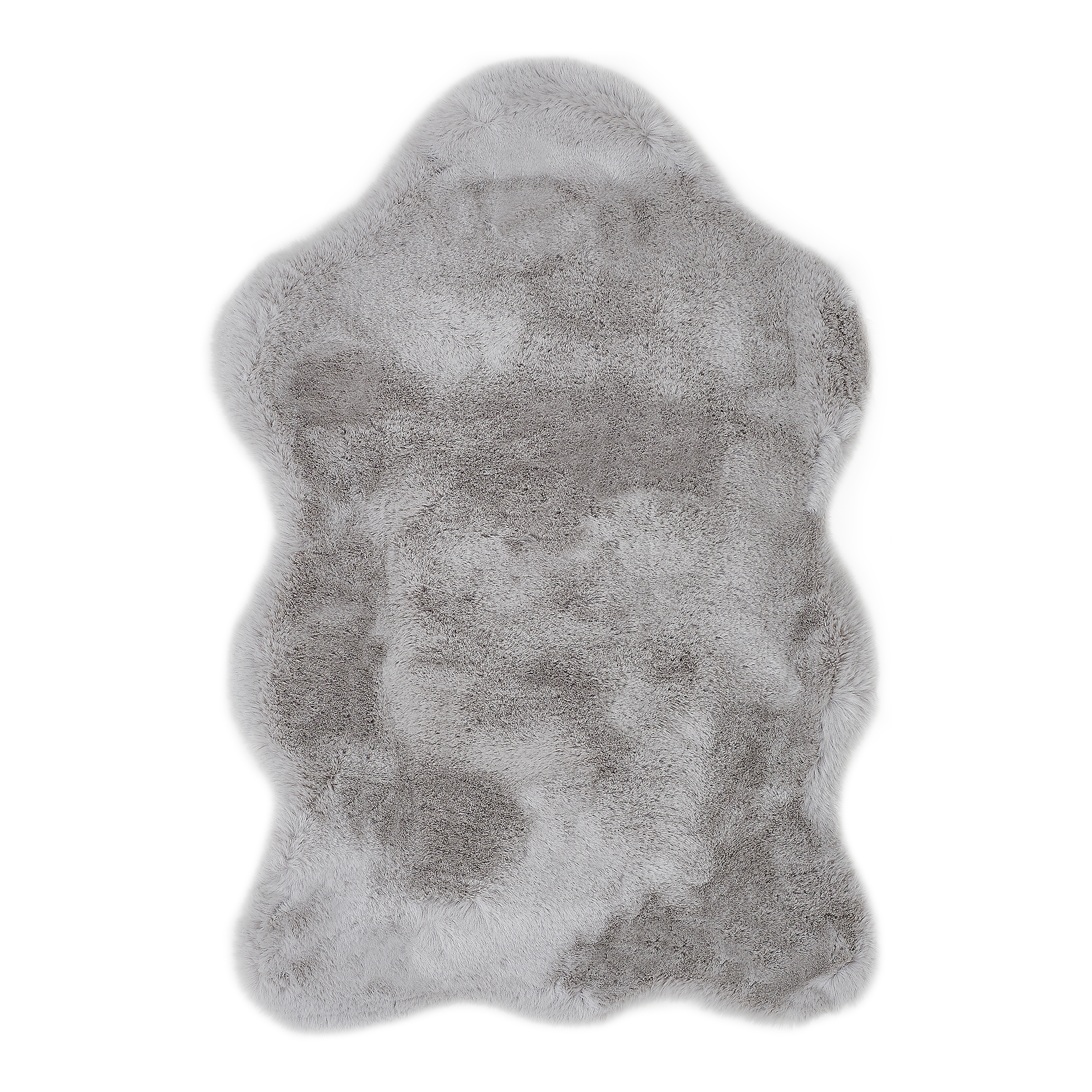 Decorative Faux Fur Como Woven Fabric Grey