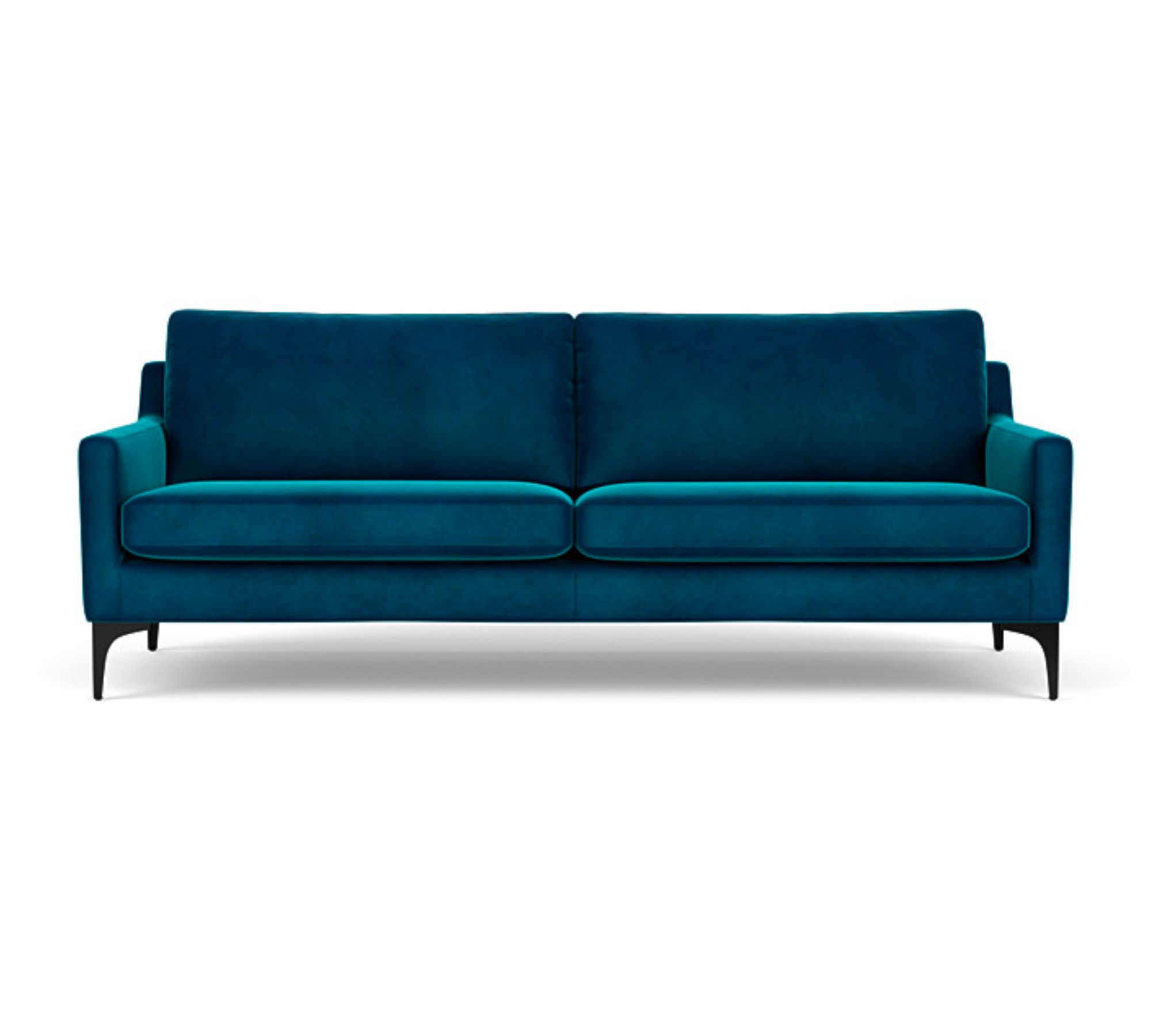Astha Sofa 3-Sitzer Velour Lux Petro