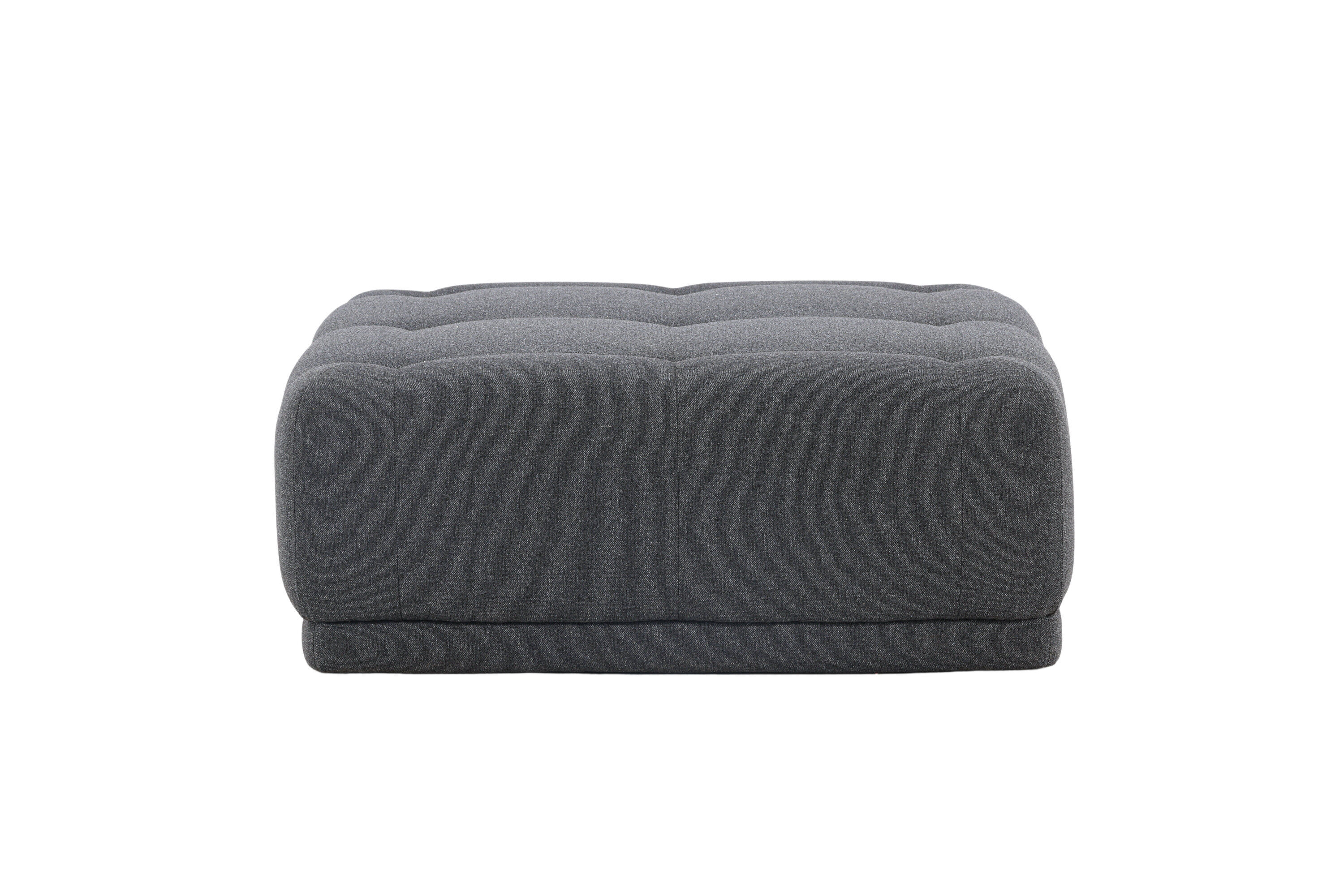 Turin  Pouf  Fabric  Dark grey