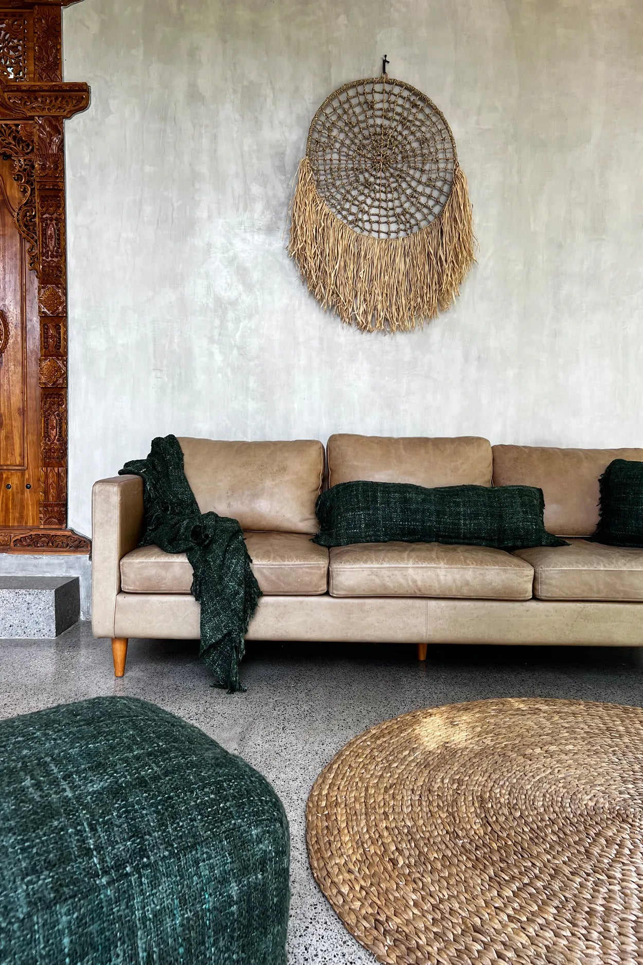 Die Oh My Gee Kissenhülle Baumwolle Waldgrün 35x100cm