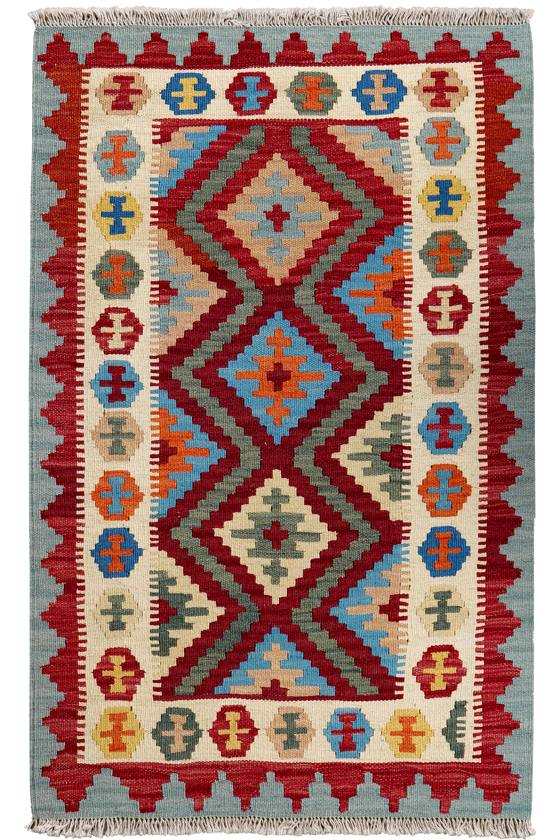Kilim Gashgai Teppich Mehrfarbig