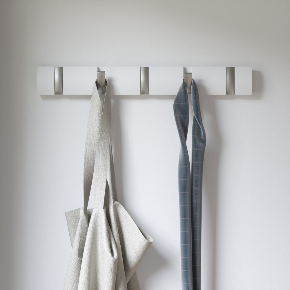 Coat rack Flip Poplar Solid wood White