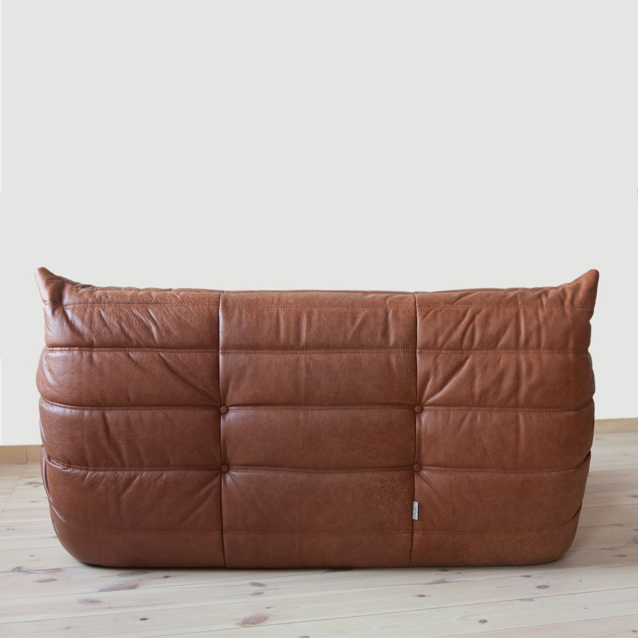 Togo Sofa 2-Sitzer Pull-Up-Leder Kentuckybraun