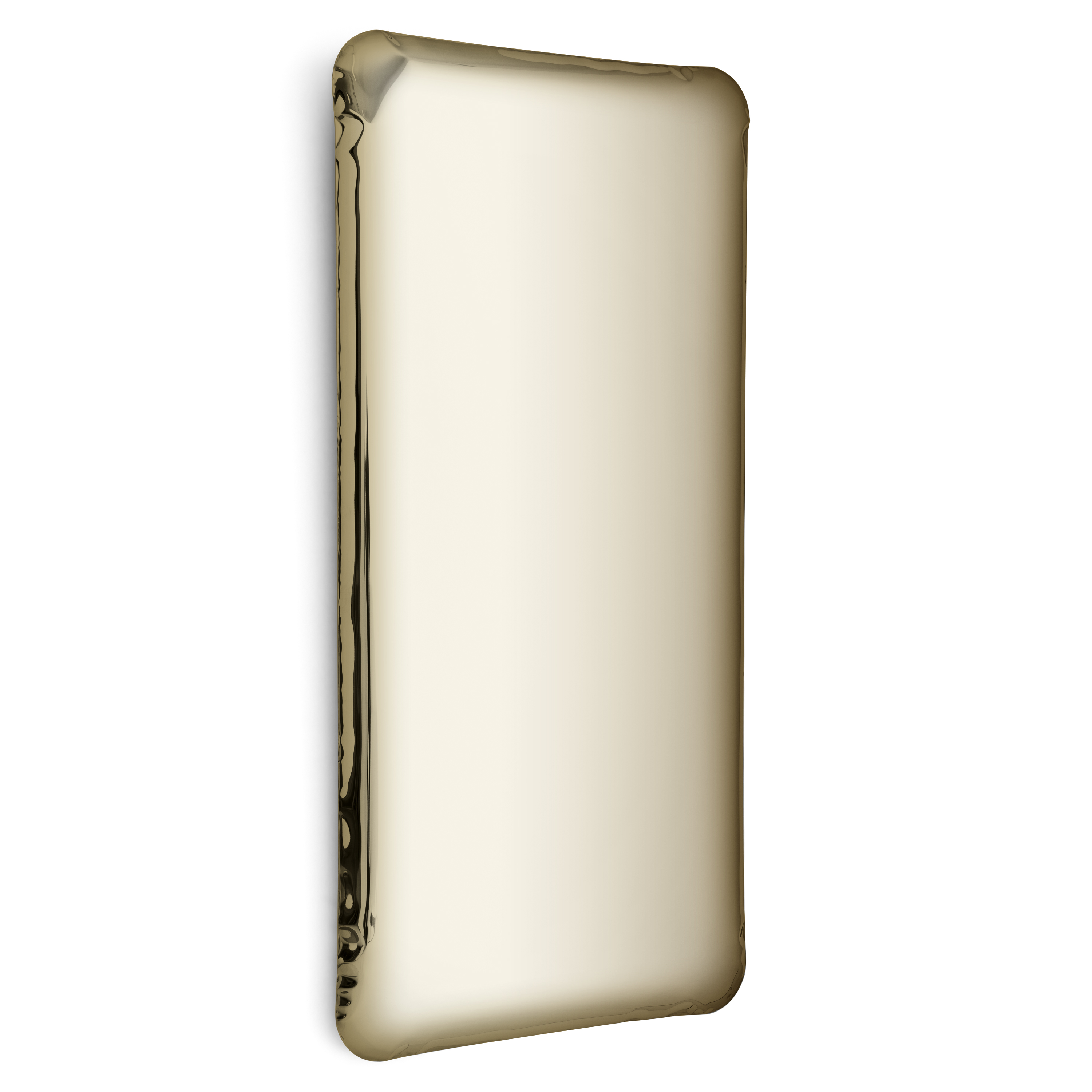 Table Mirror Q2 Stainless Steel Aurum Light Gold