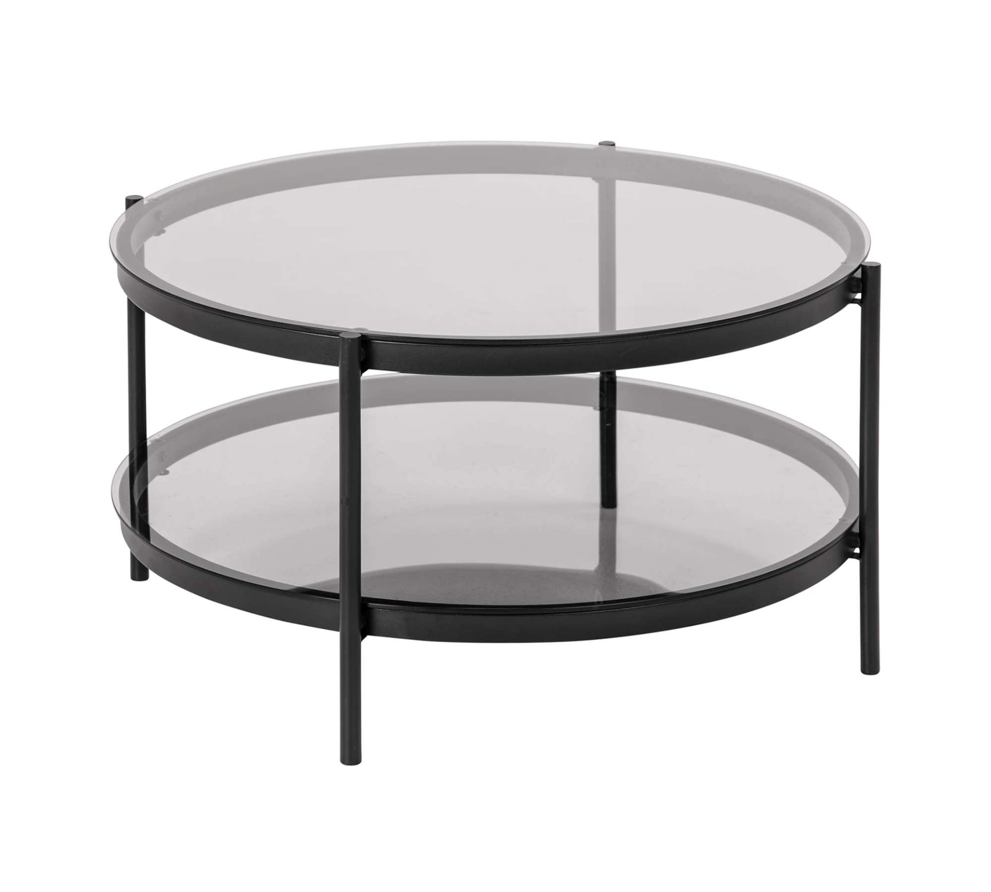 Couchtisch Metall Glas Grau