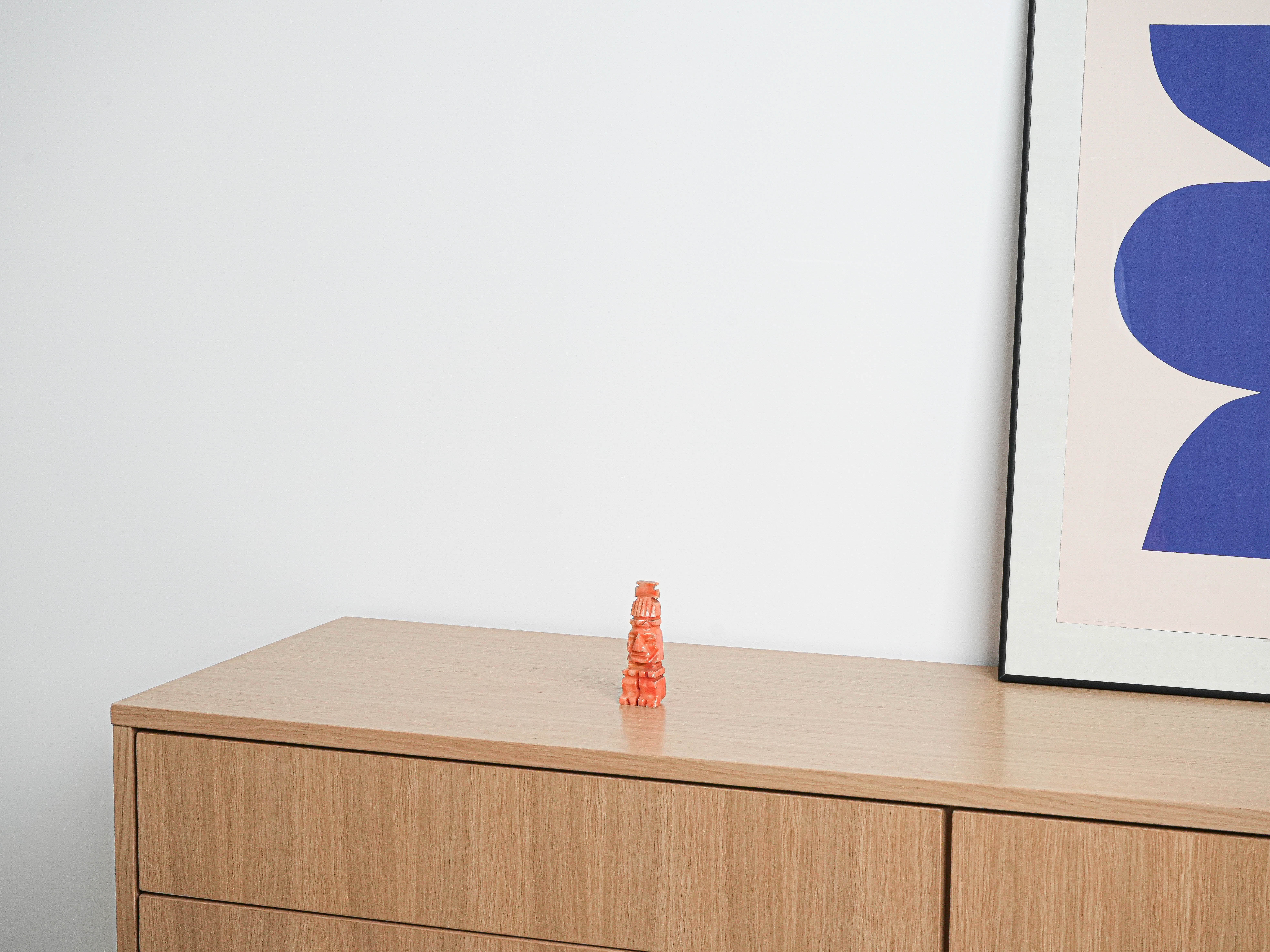 Steinskulptur Orange 1980er Jahre