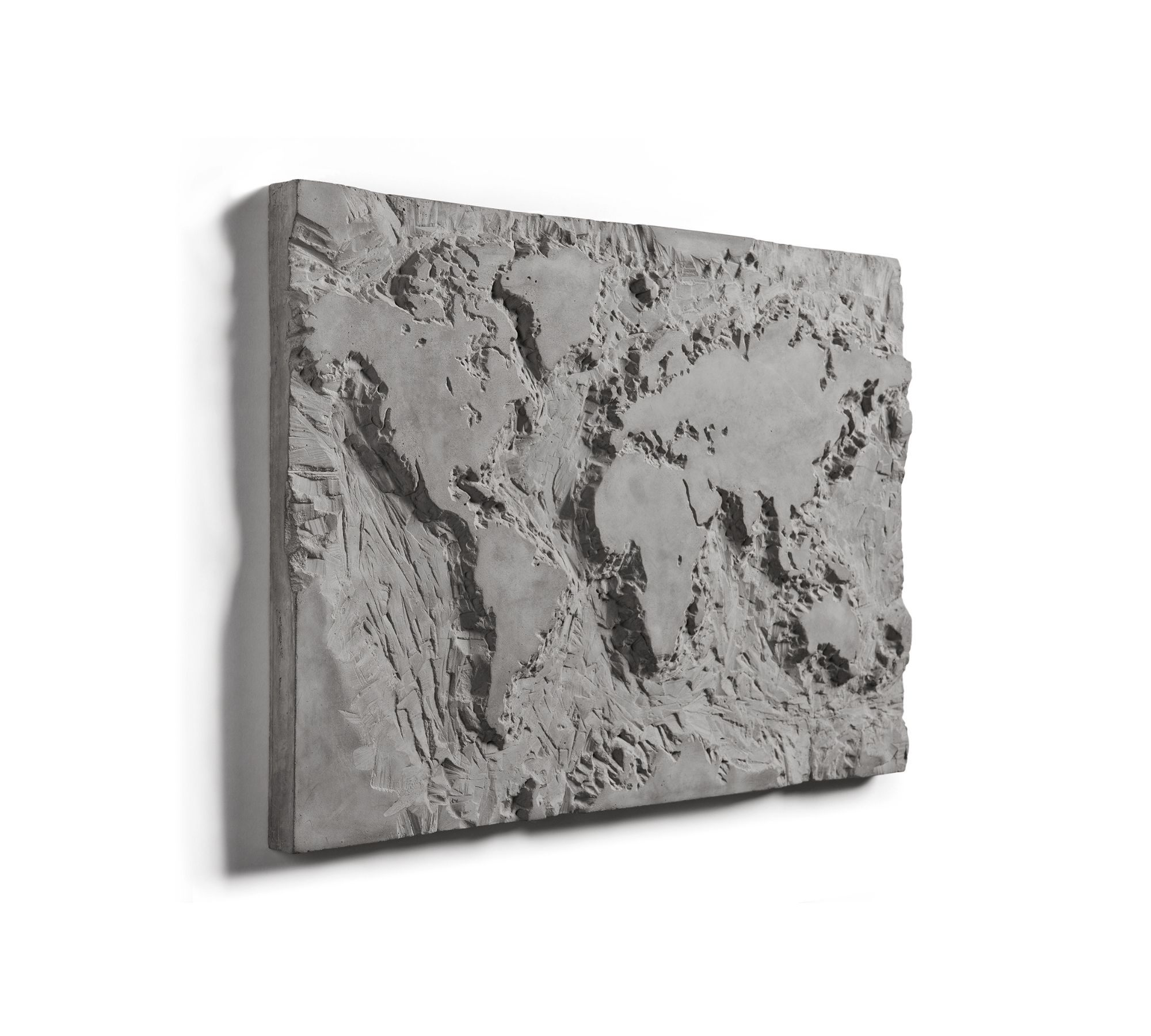 The Gray Planet Wandbild Faserbeton Grau