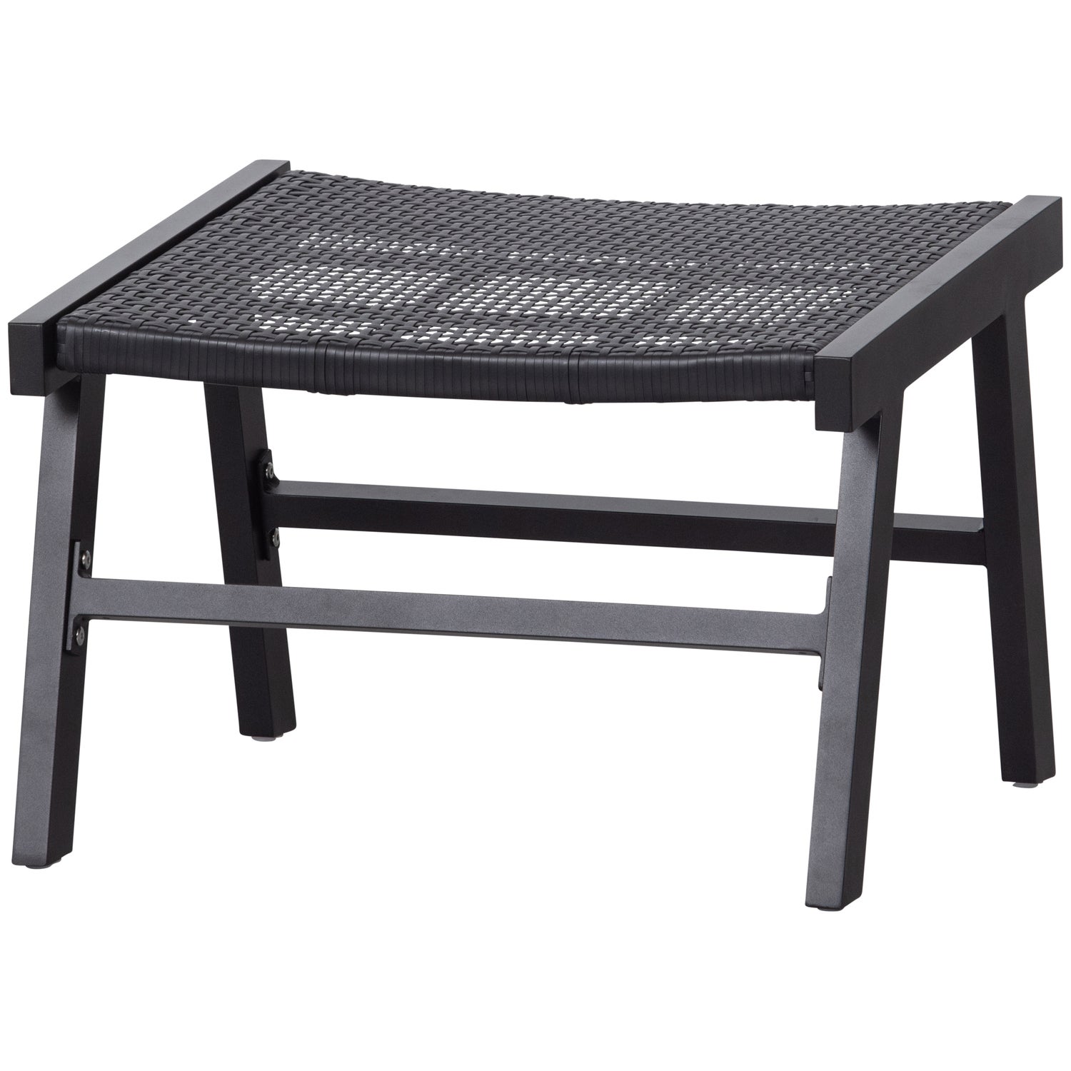 Puk Garten Hocker Aluminium Schwarz