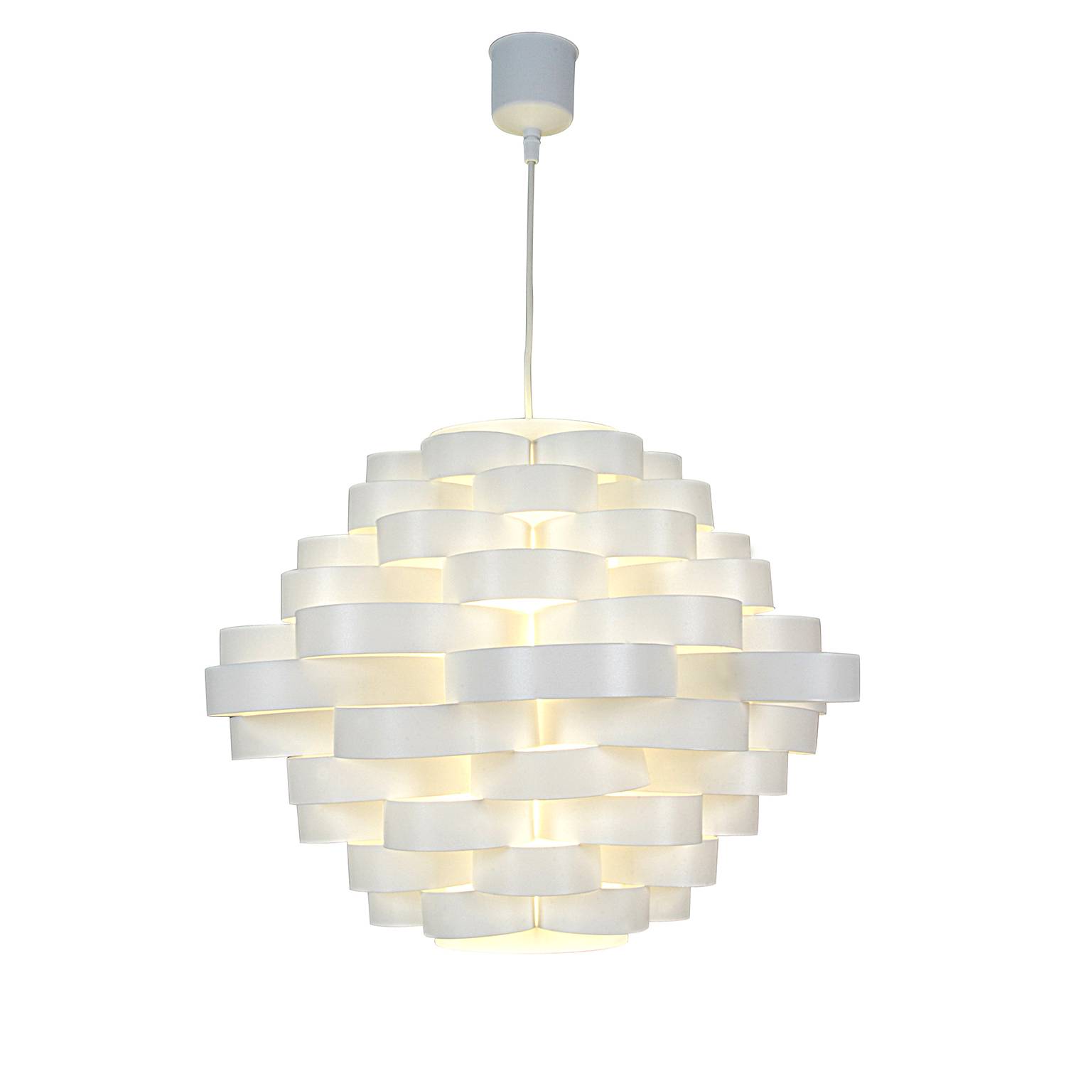 White Line Pendant Lamp Paper White