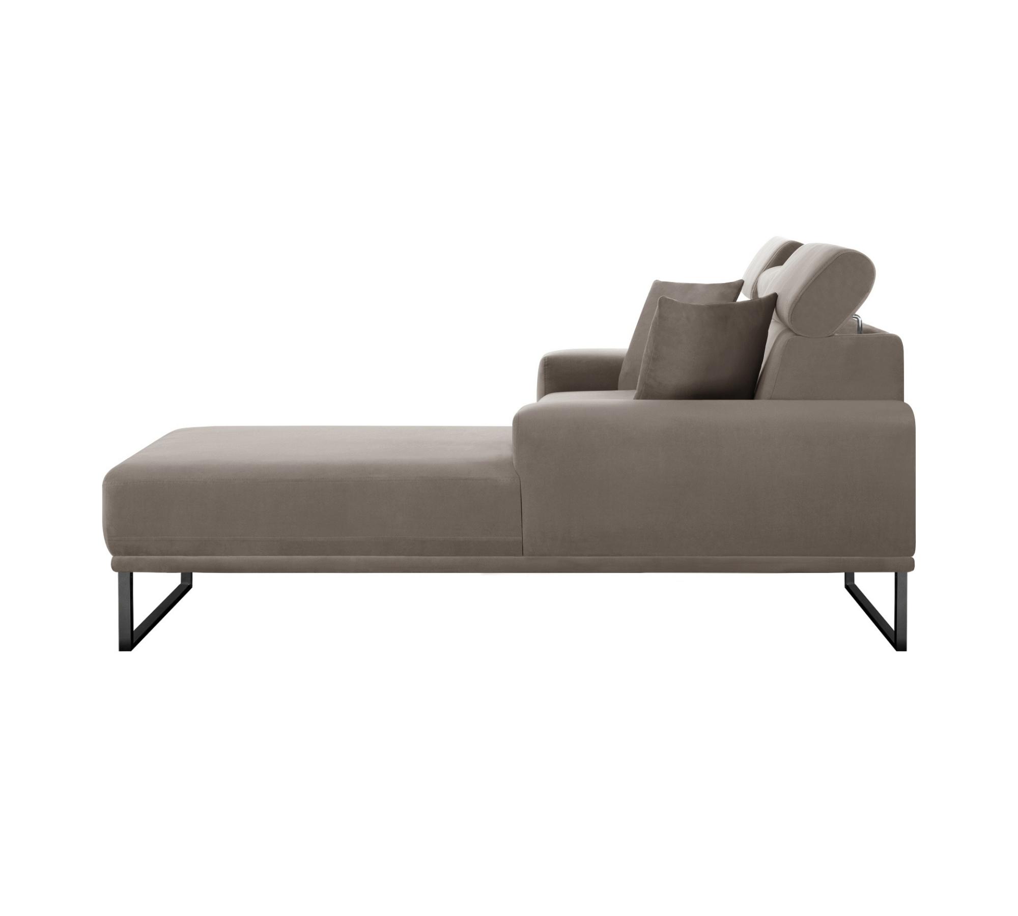 Georgia Sofa Récamiere Rechts Taupe