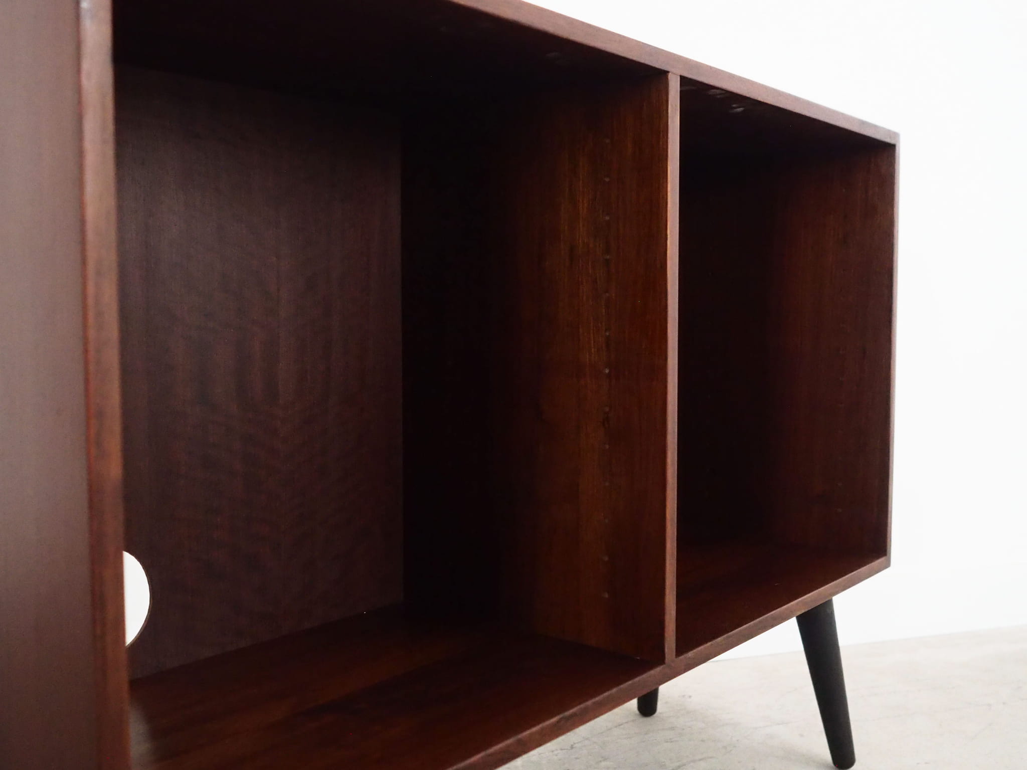 Vintage Bücherregal Mahagoni Braun 1970er Jahre