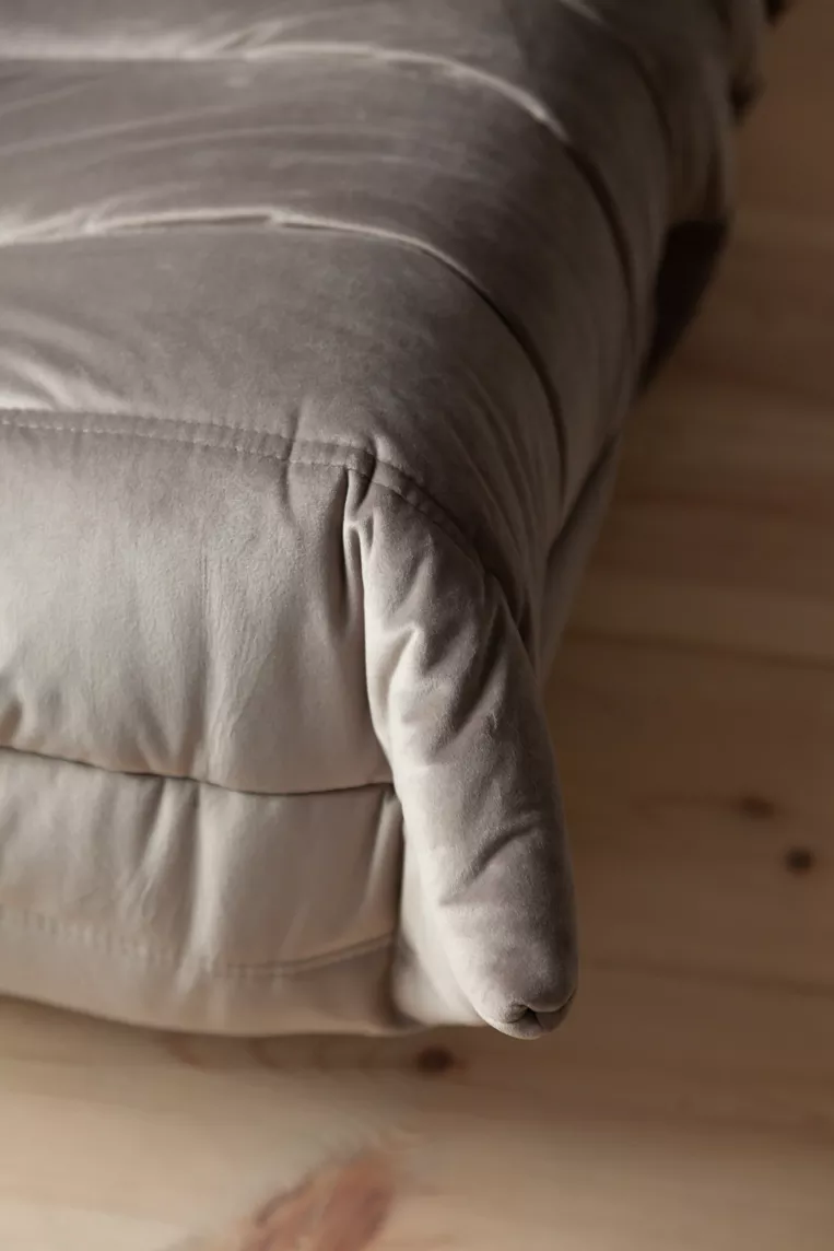 Togo Sofa 2-Seater Velvet Warm Grey