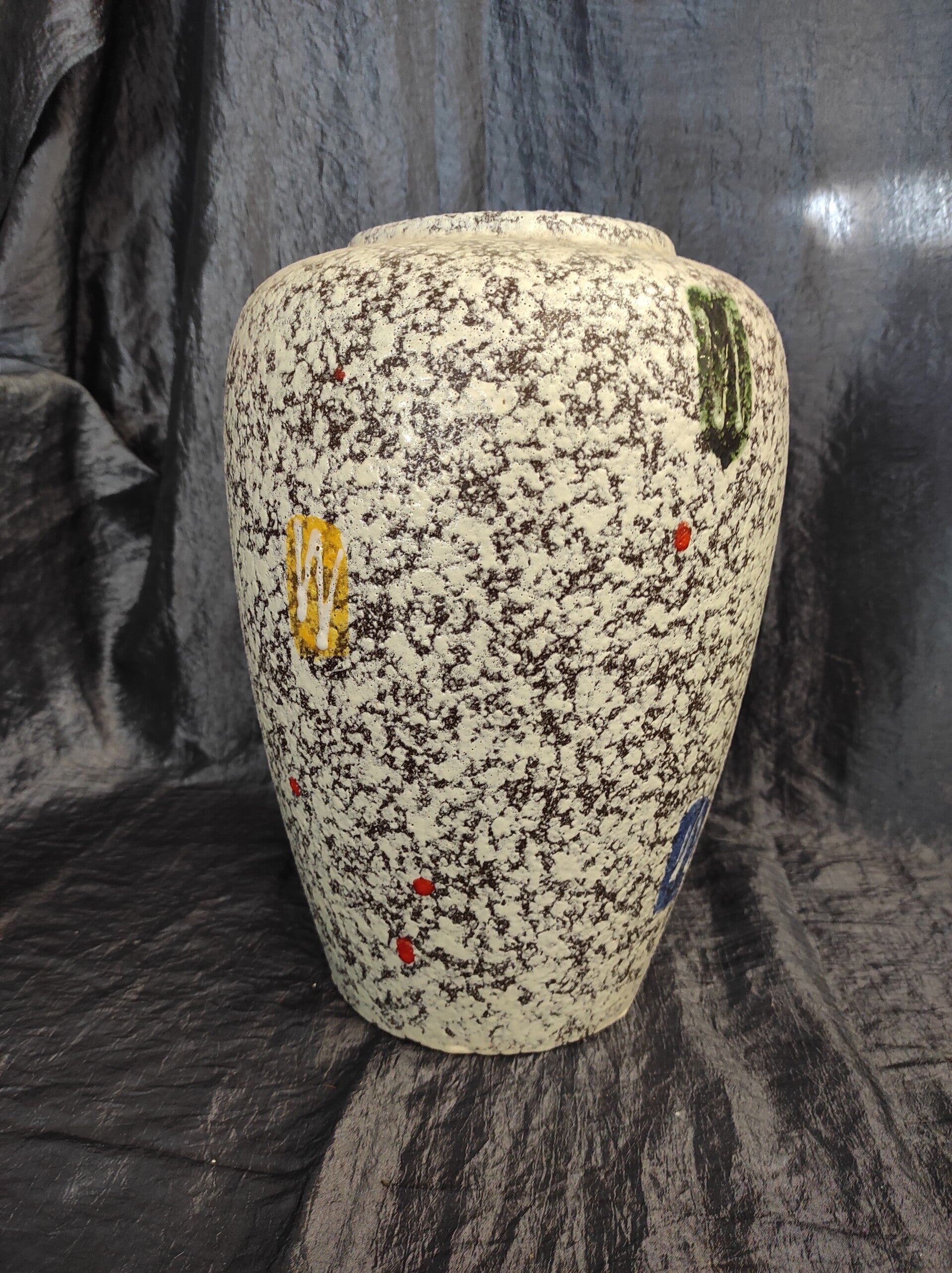 Vintage Vase Keramik Mehrfarbig 