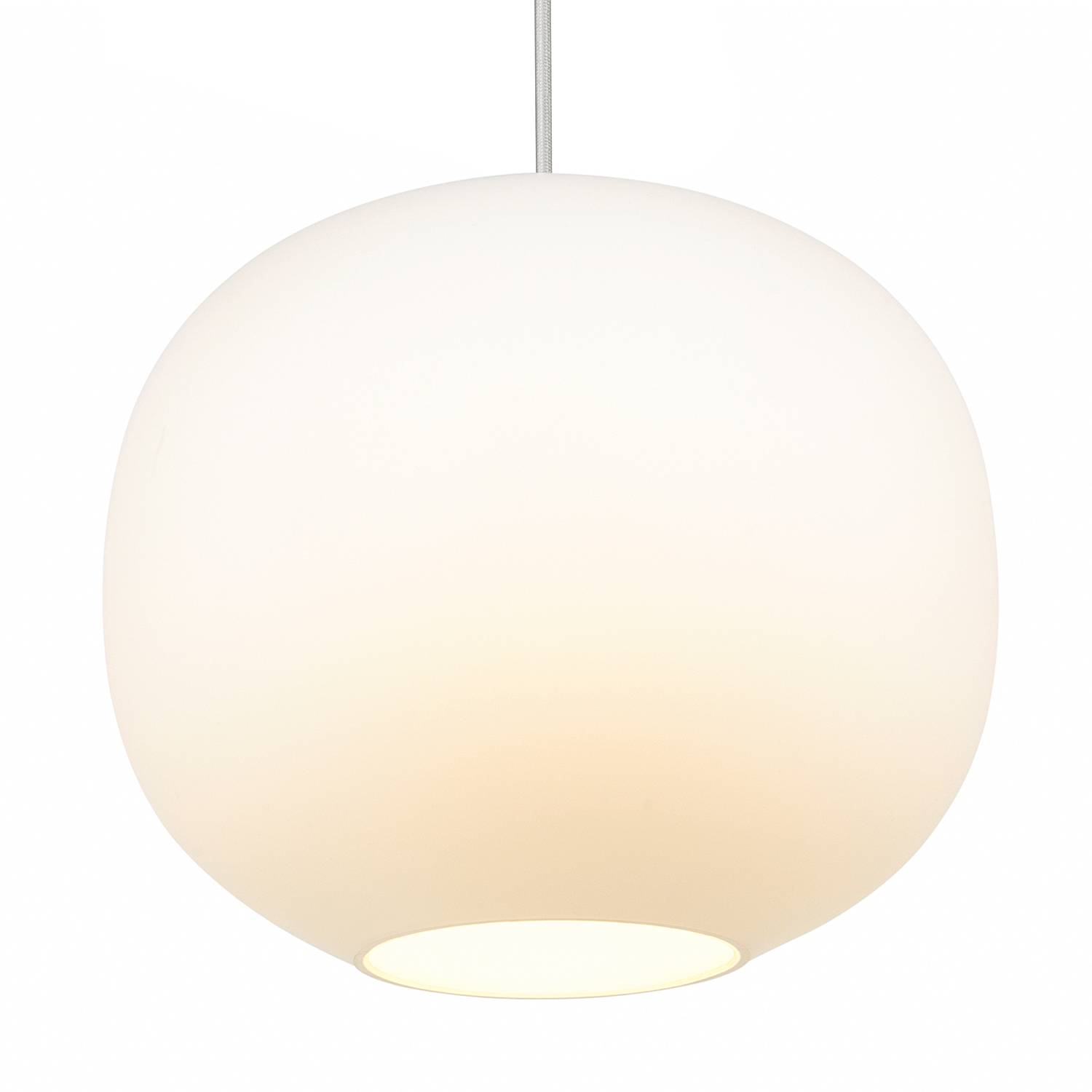 Pendelleuchte Navone Messing Opalglas Weiß Ø 30cm