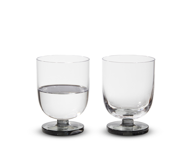 Puck Wasserglas 2-er Set Transparent