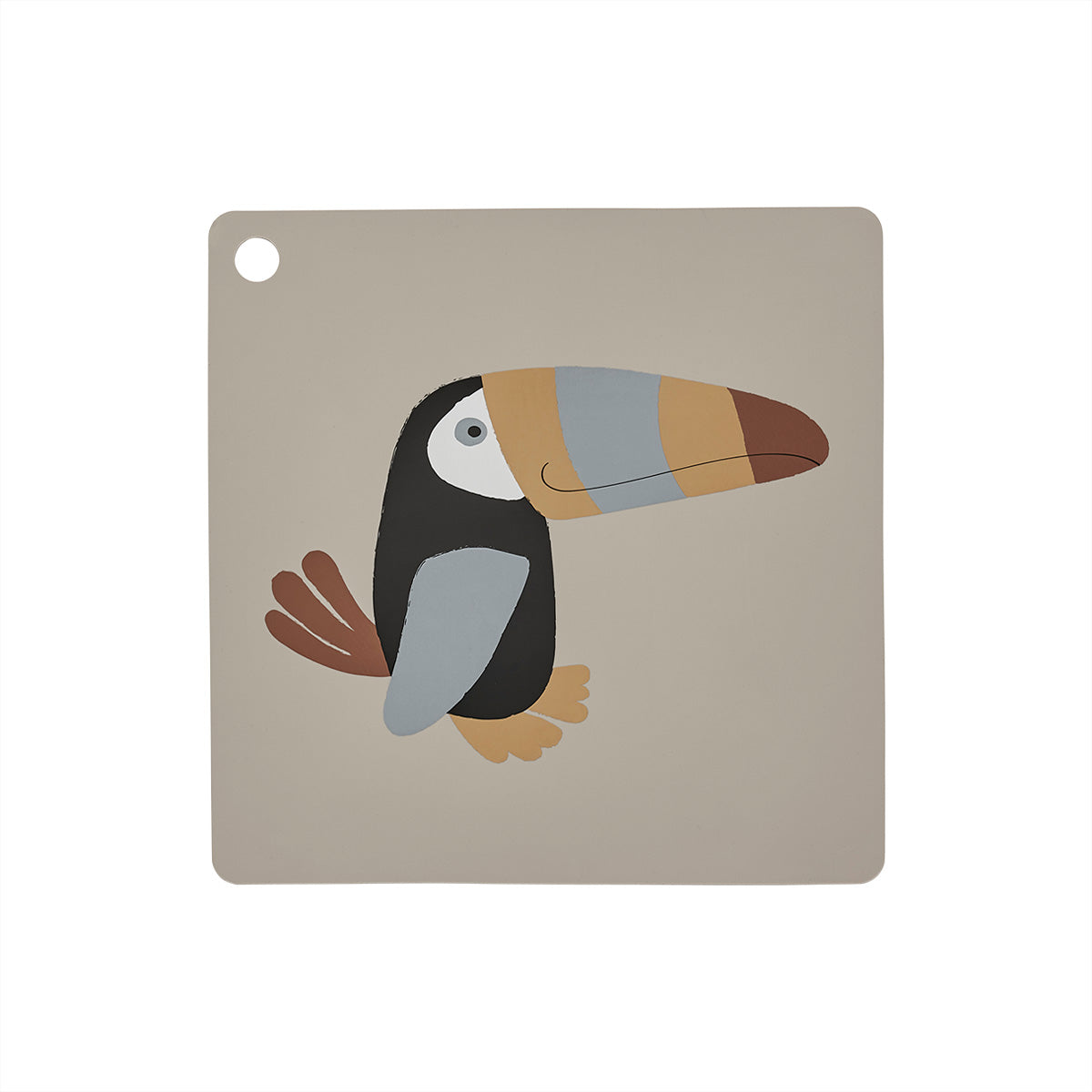 Toucan Placemat Silicone with Illustration