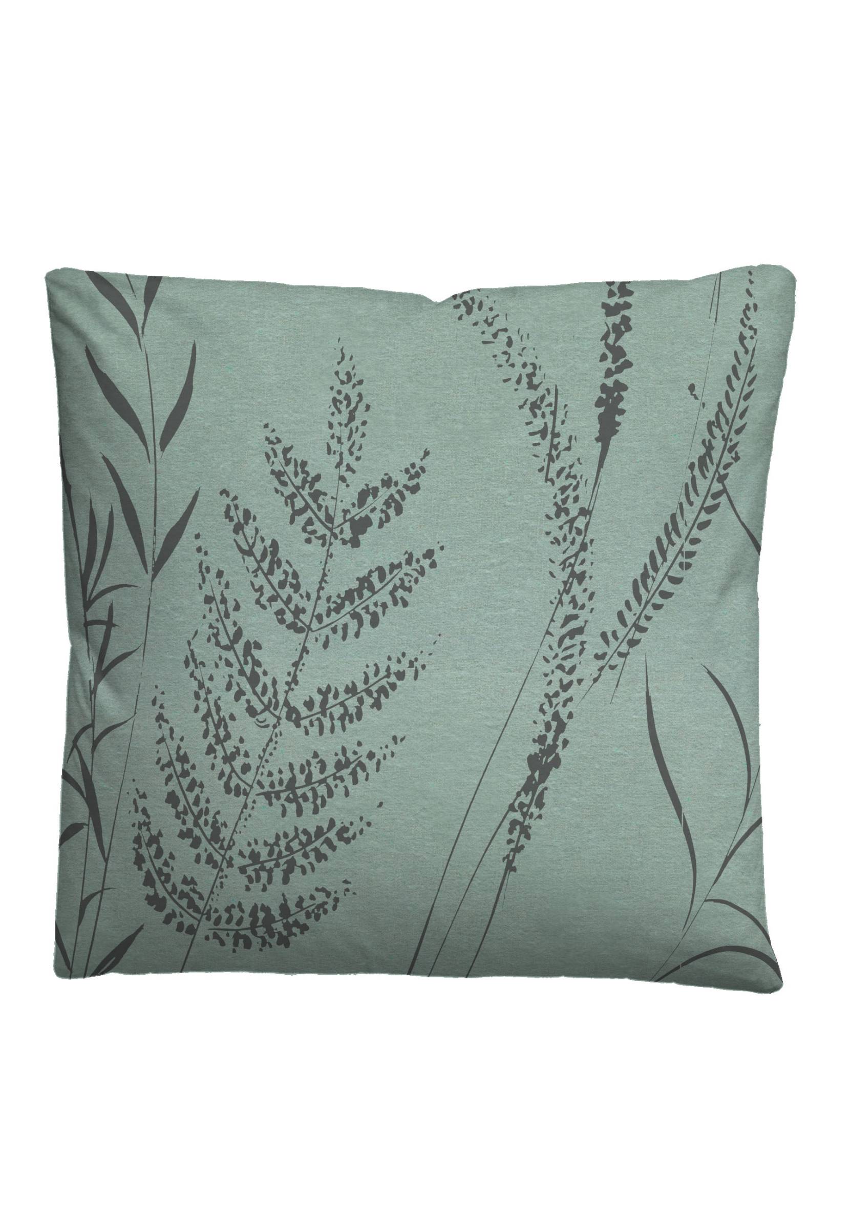 Linho Bettwäsche-Set Melange-Flanell Grün 135x200cm