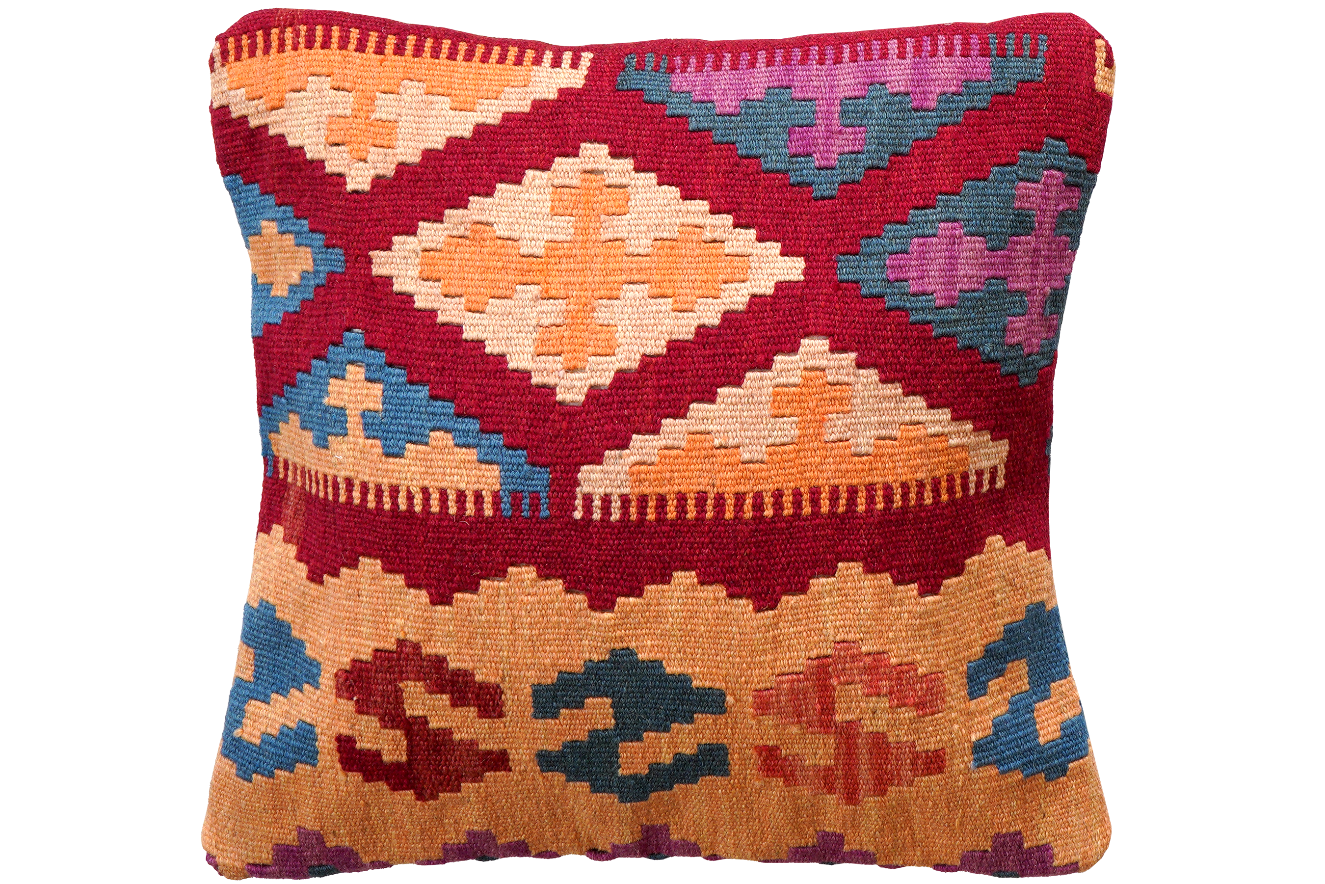 Kilim Kissenbezug Mehrfarbig