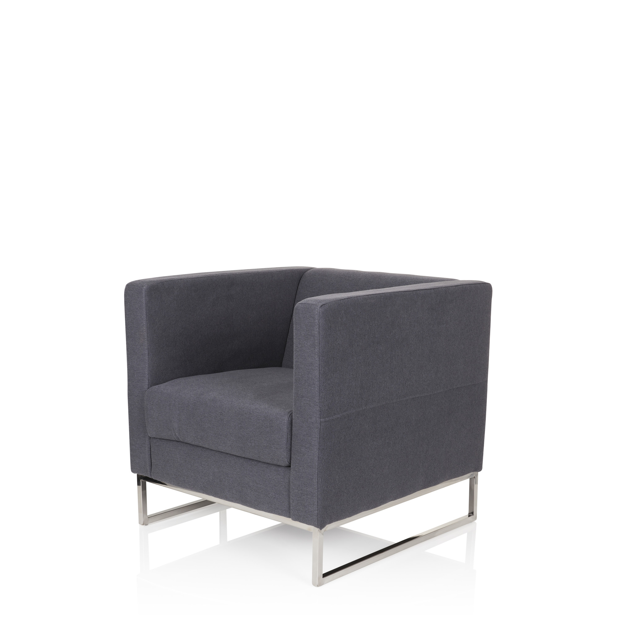 BARBADOS Sessel Stoff Grau