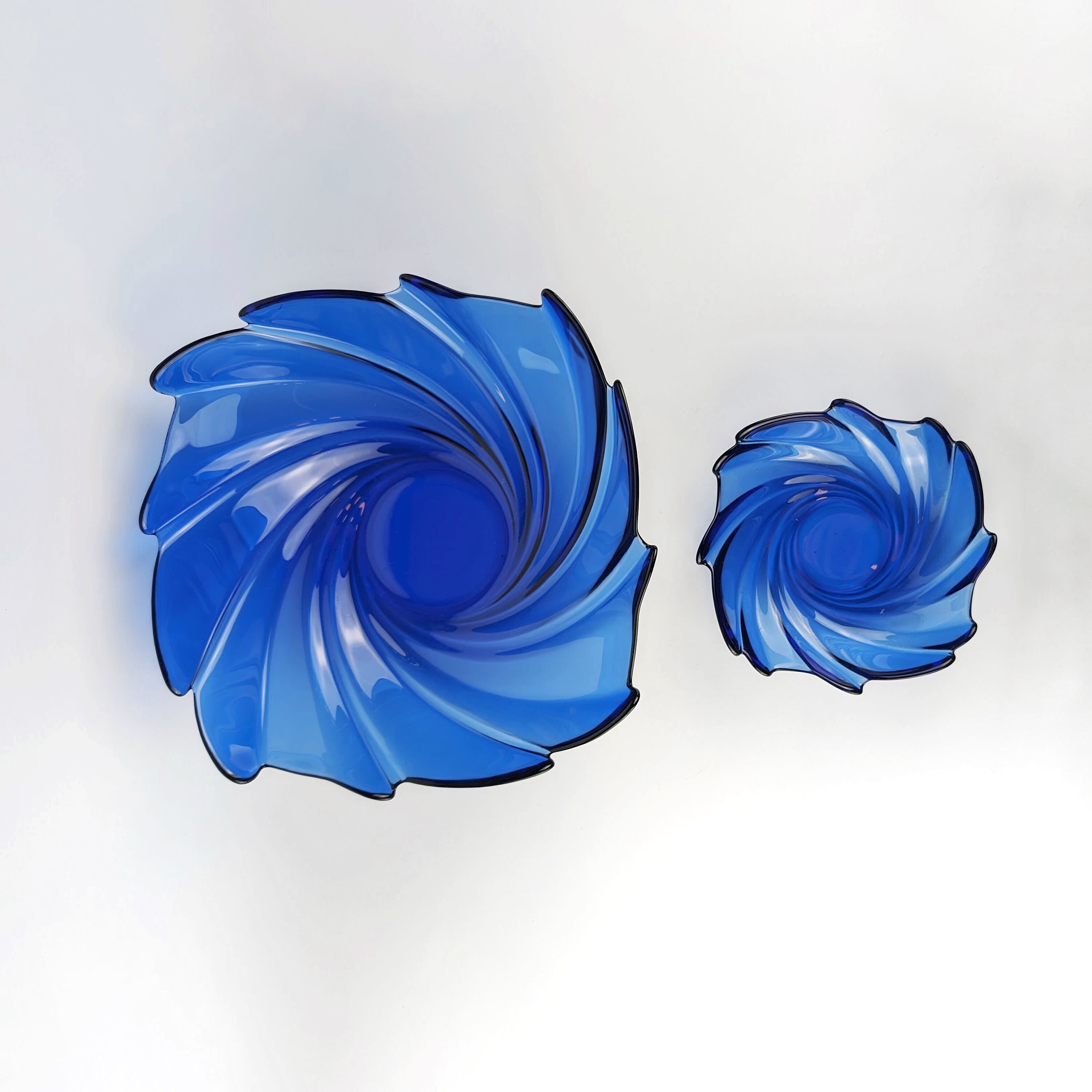 6x Bowl Cobalt blue 1980s