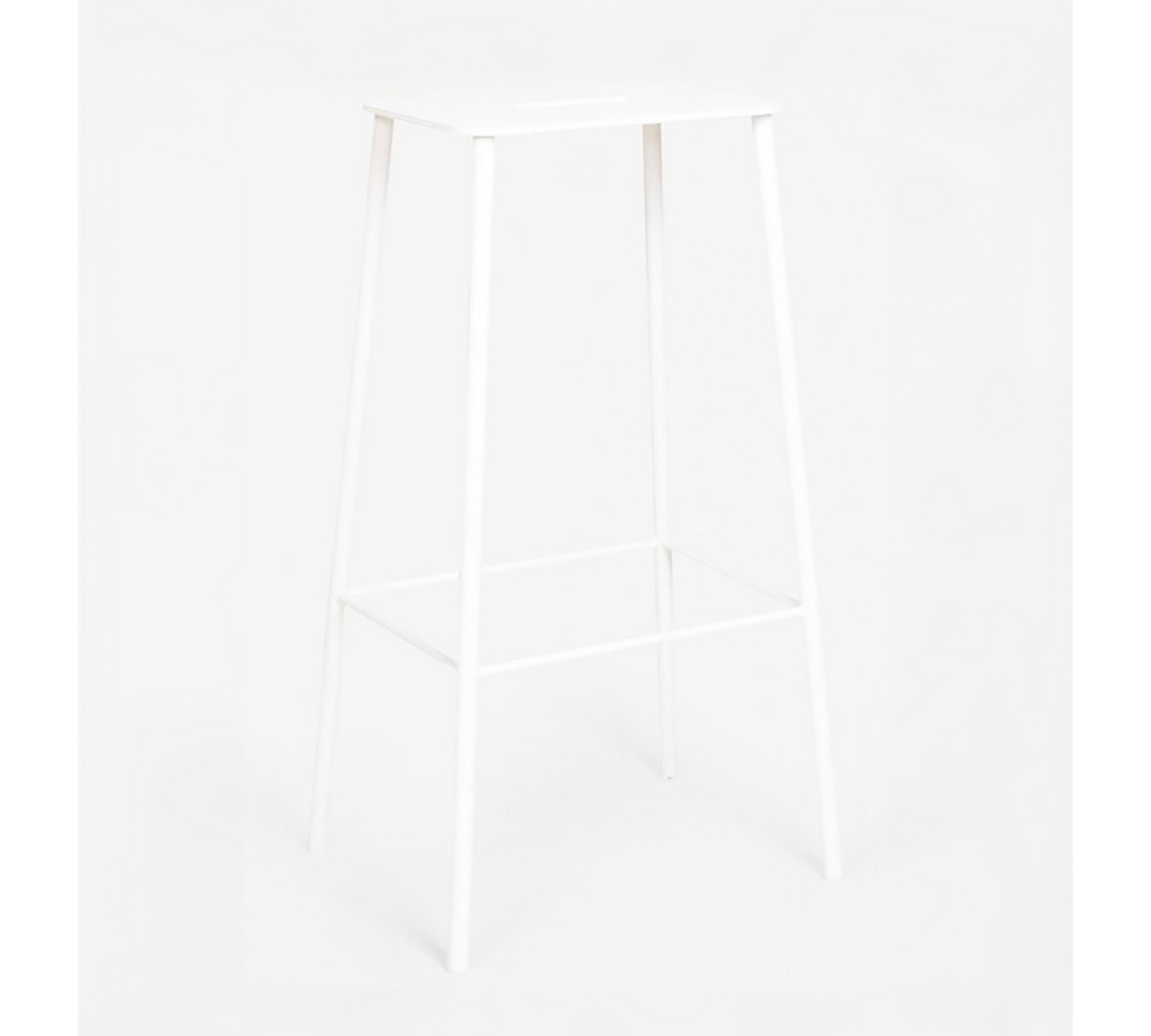 Adam Mono Garden Stool White