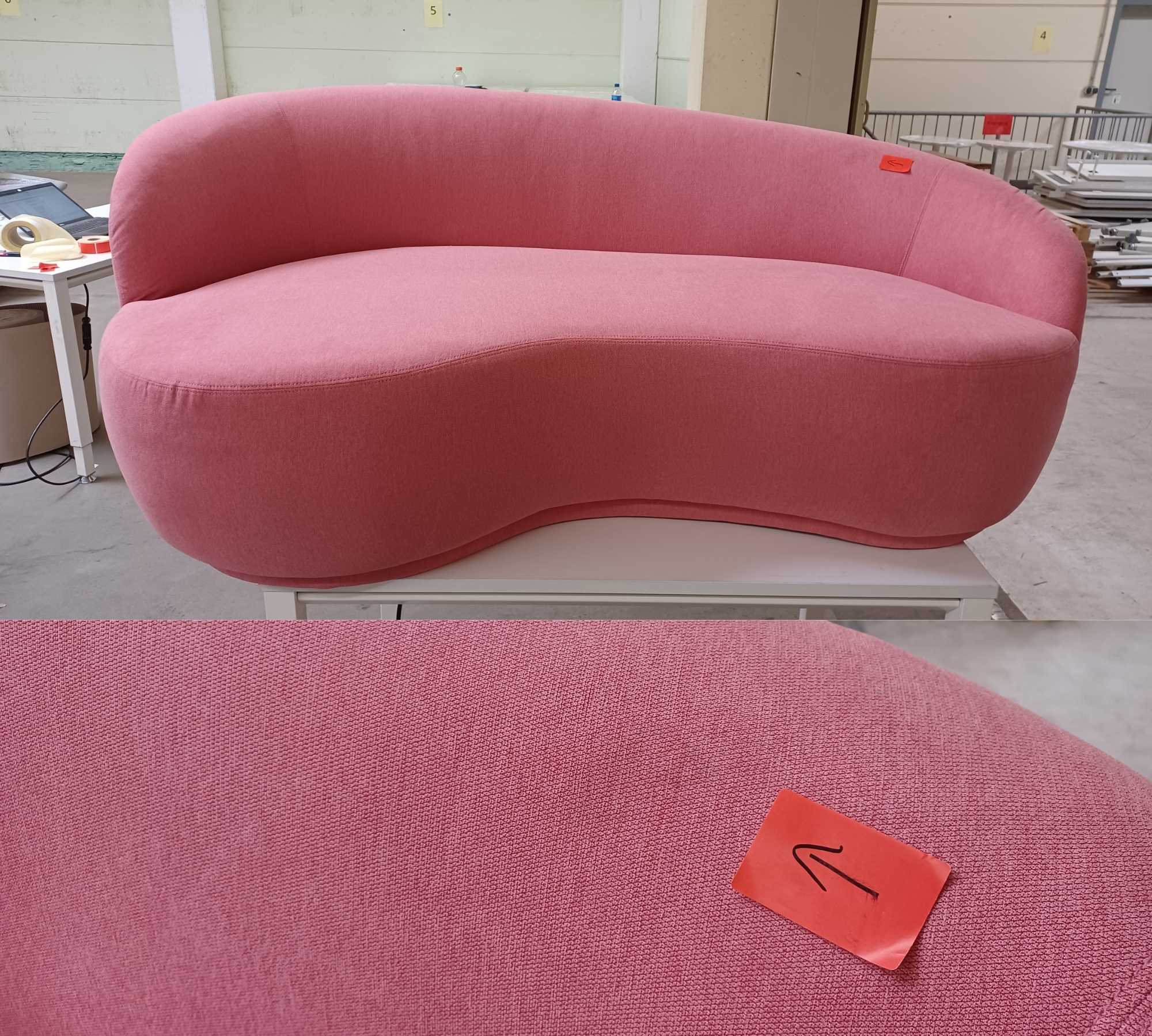 Rose 2,5-Sitzer Sofa Firenze Bubblegum