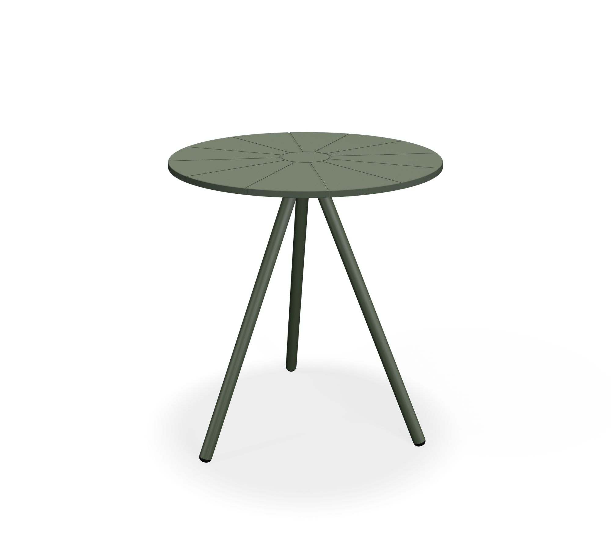 NAMI Café-Tisch Stahl Pulverbeschichtet Olivgrün