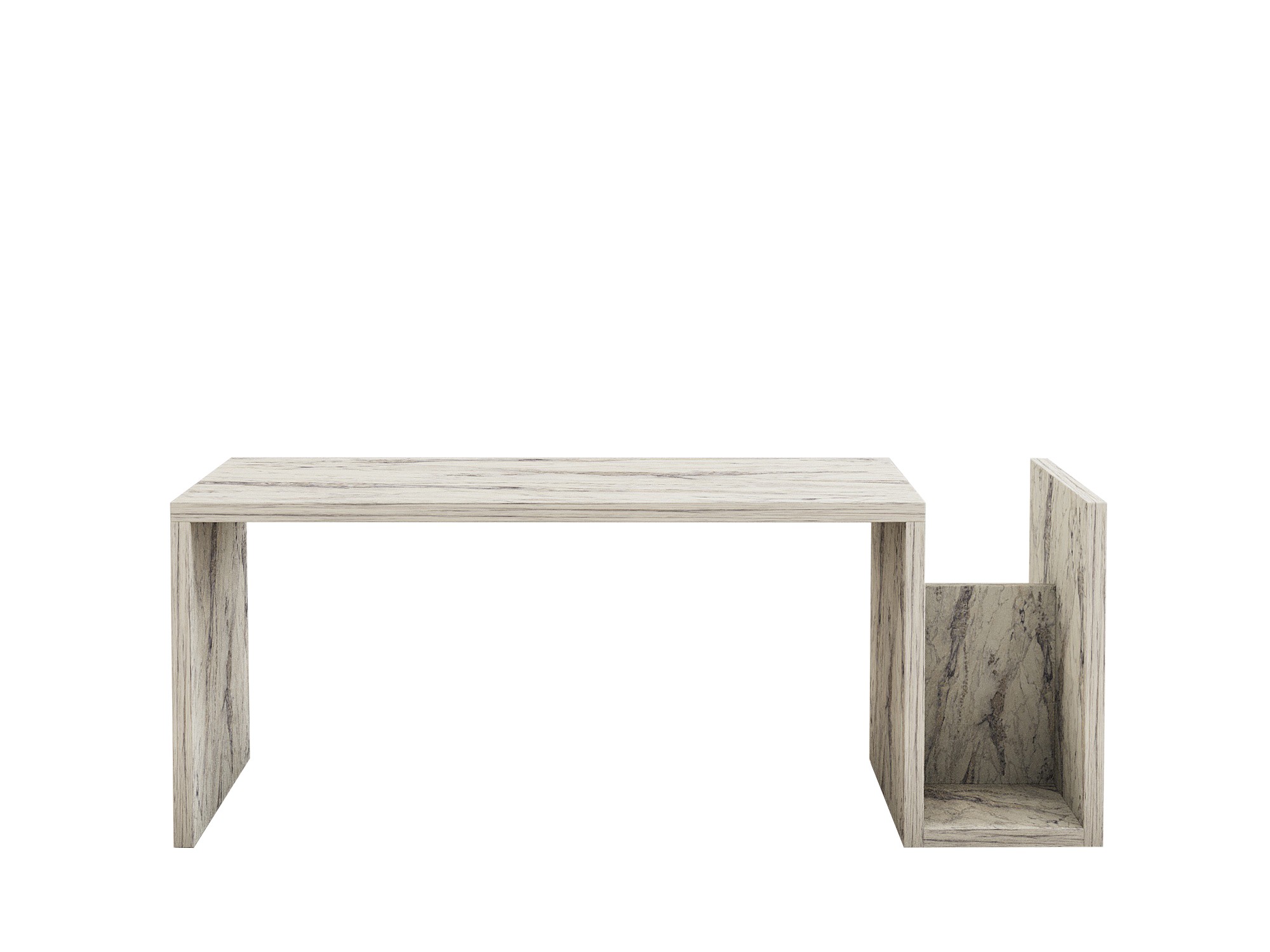 Memo Couchtisch Holz Freesia Marmor