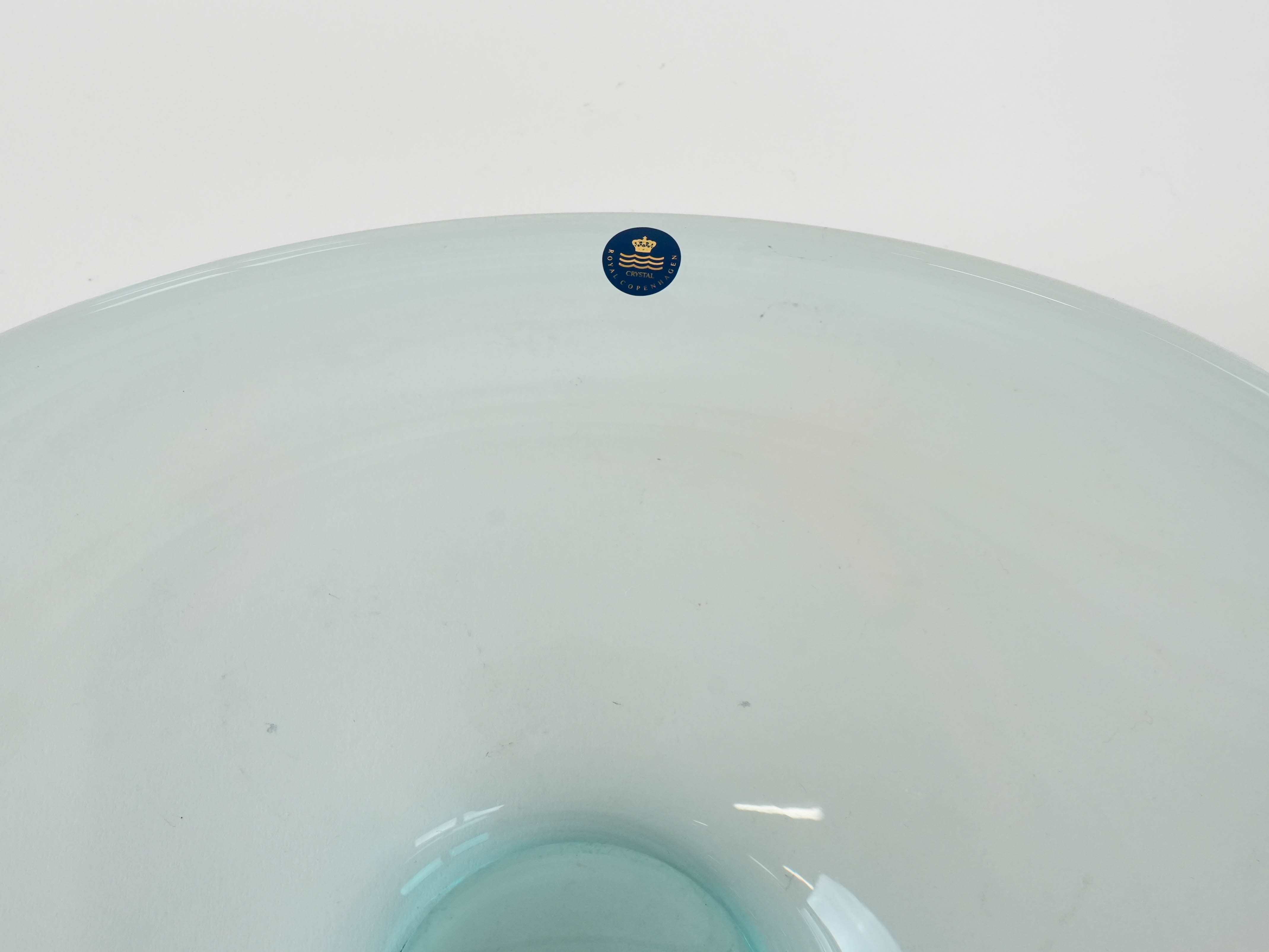 Crystal plate Turquoise Transparent 1960s