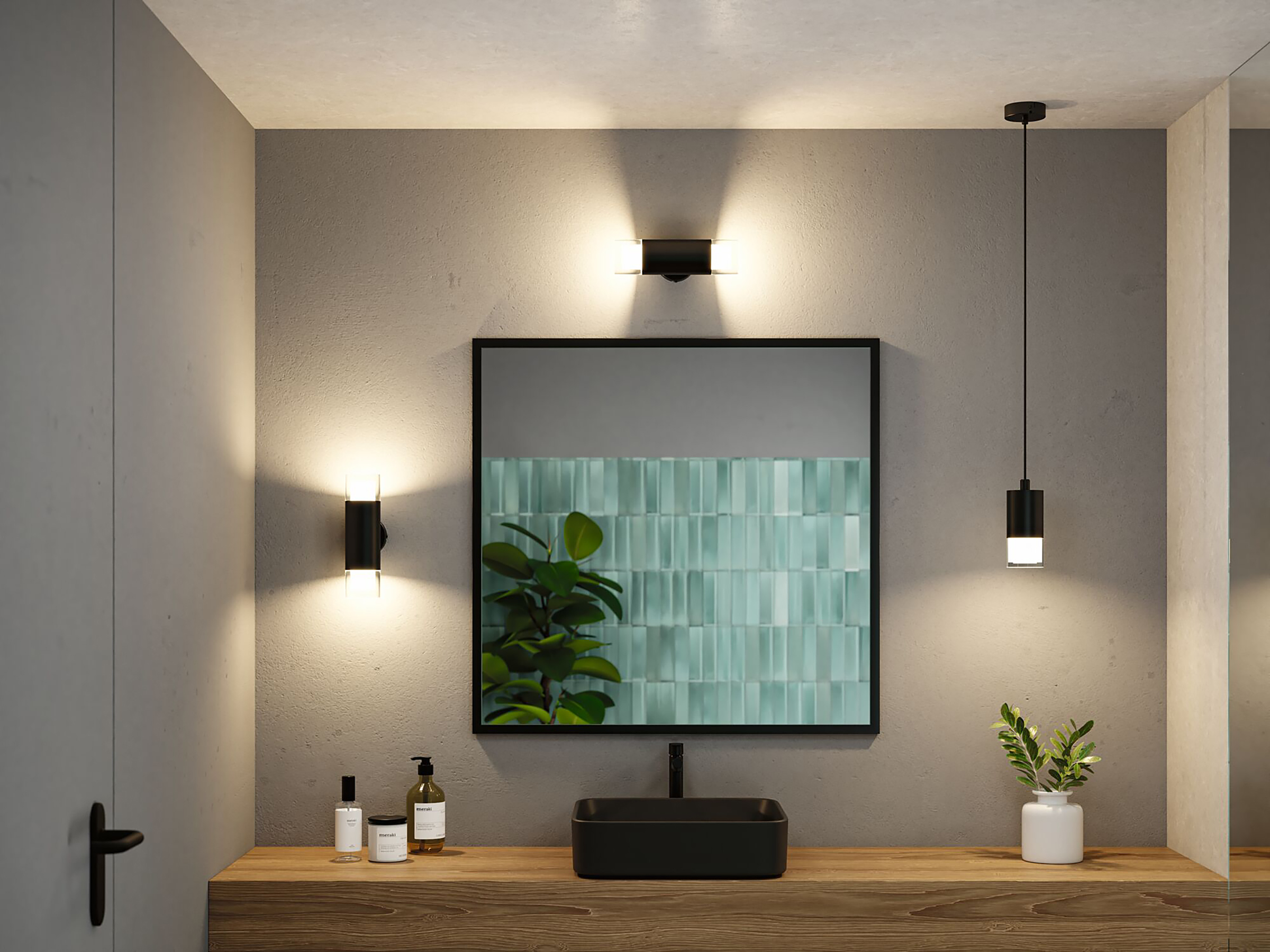 Kame LED-Pendelleuchte Aluminium 1-flammig