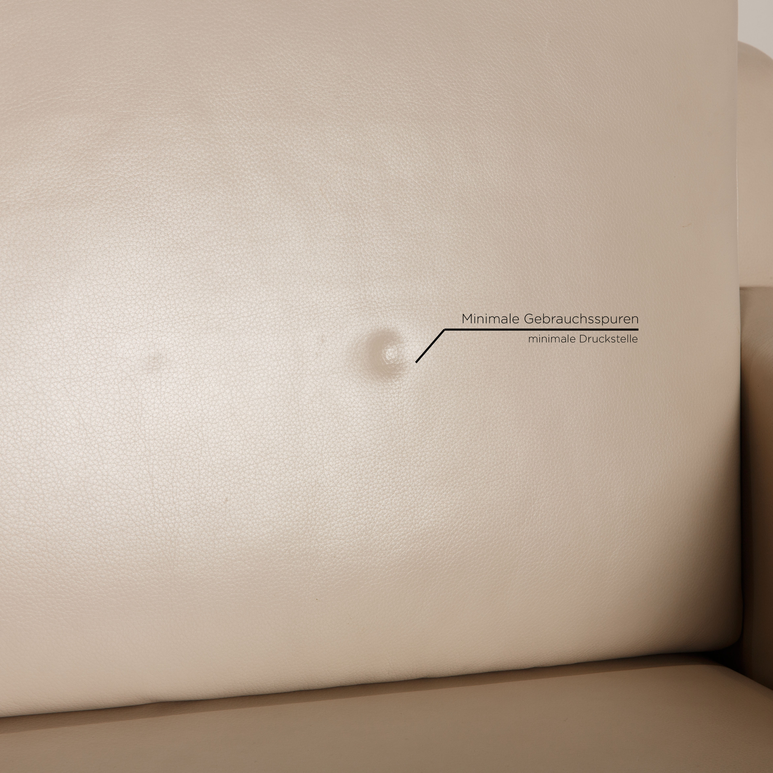 Flex Plus Sofa 2-Sitzer Leder Creme