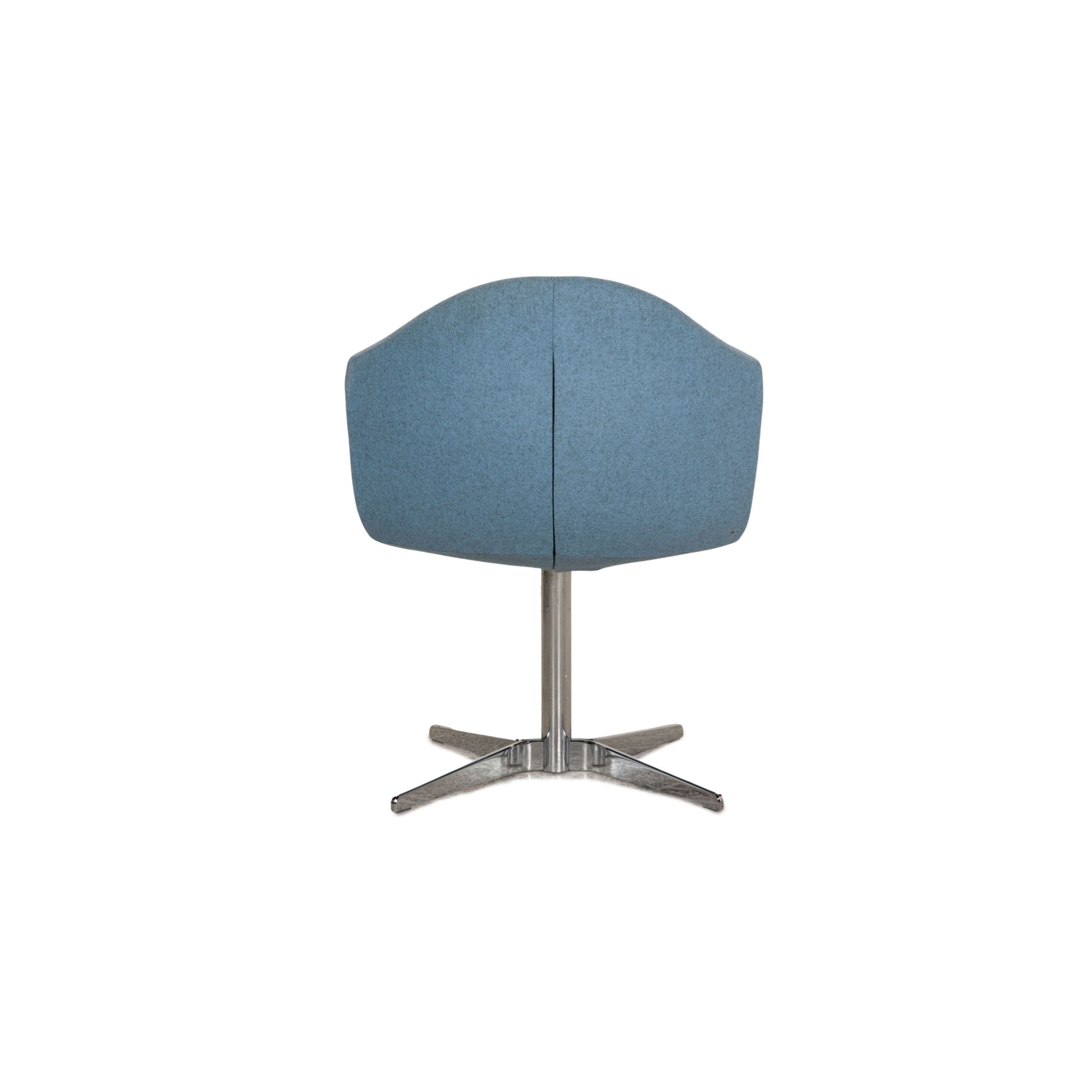 2x Alster Stuhl Stoff Blau