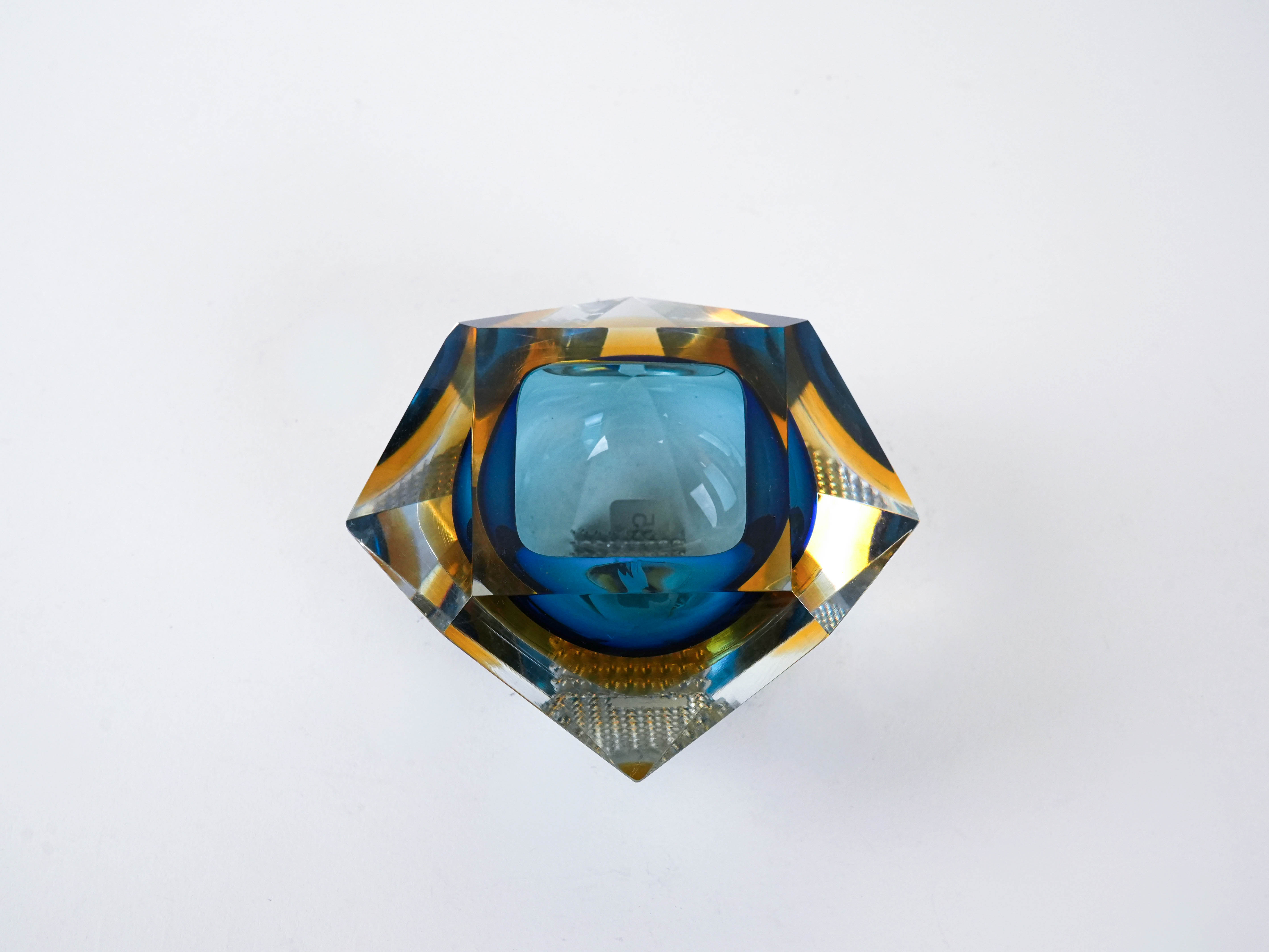 Bowl Murano glass Multicolored 1960s