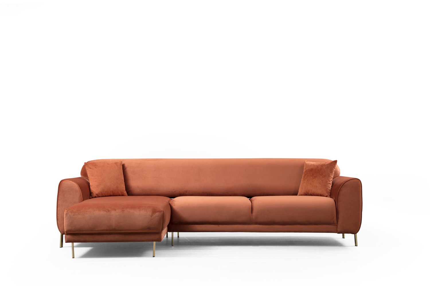 Image Ecksofa Links Braun