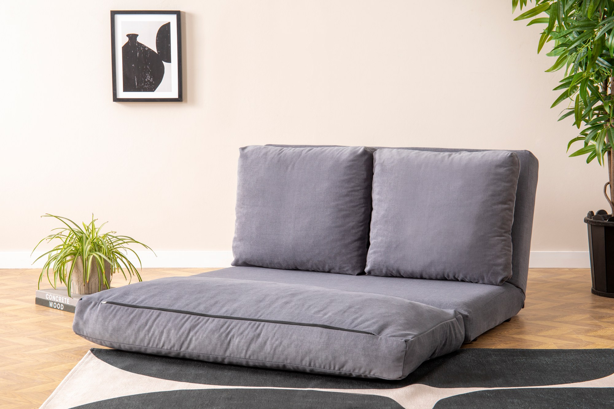 Taida Sofa bed 2-seater Grey