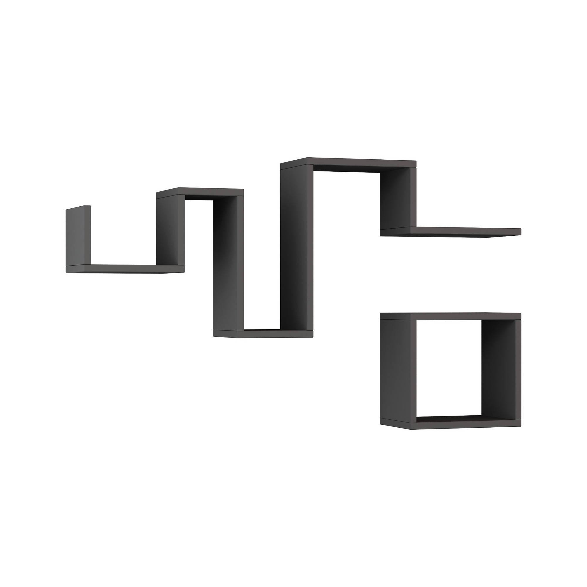 Follow Wandregal Holzfurnier Anthrazit