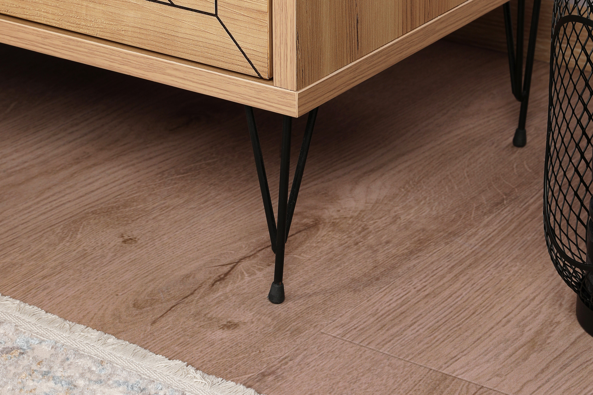 Luna bedside table Wood veneer