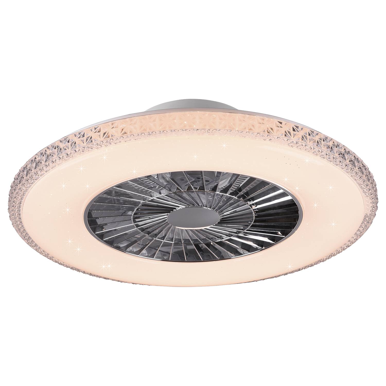 LED-Deckenventilator Harstad Aluminium