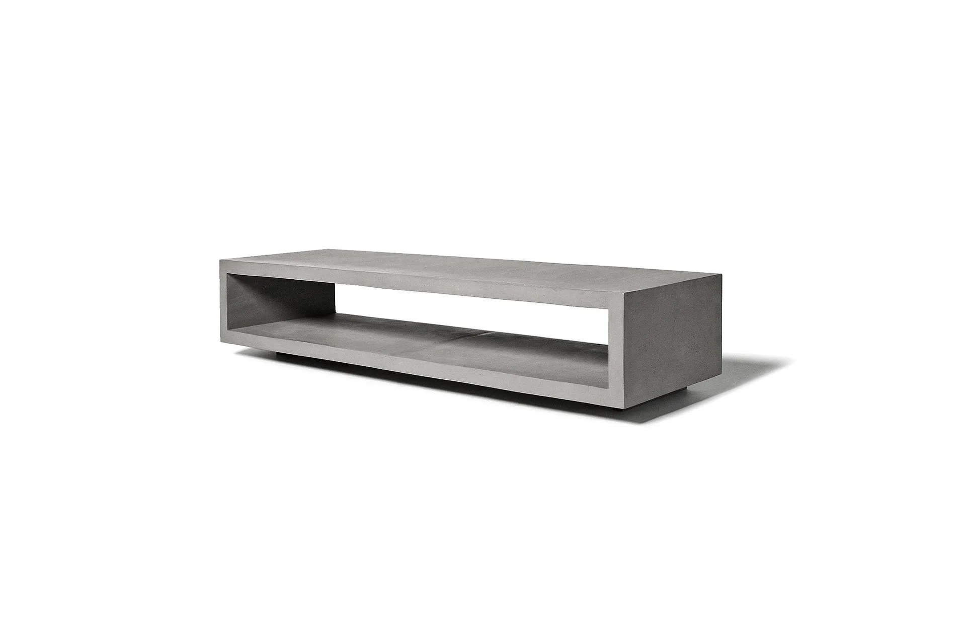 Monobloc Lowboard Faserbeton Grau 