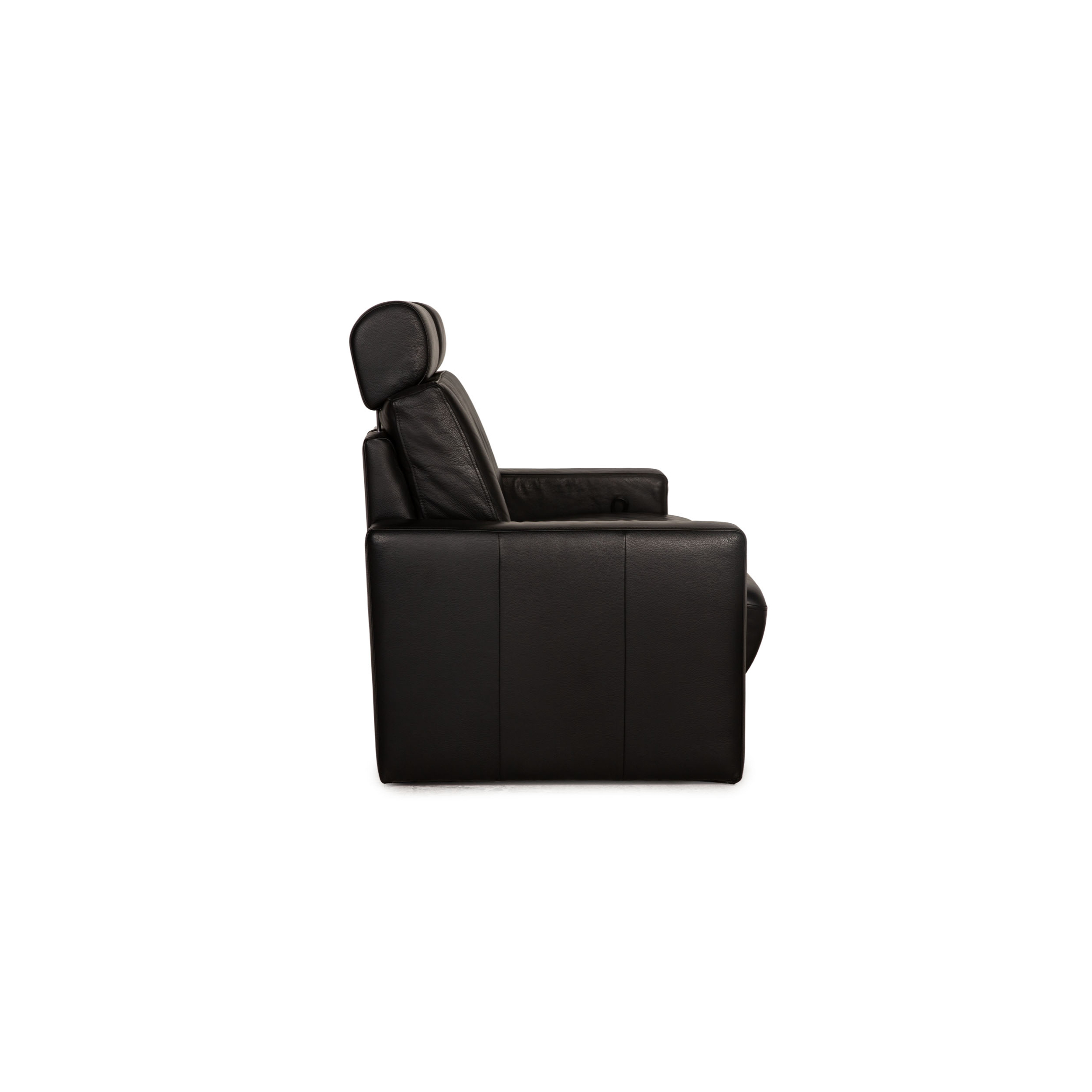 Systema Sofa 2-Sitzer Leder Schwarz