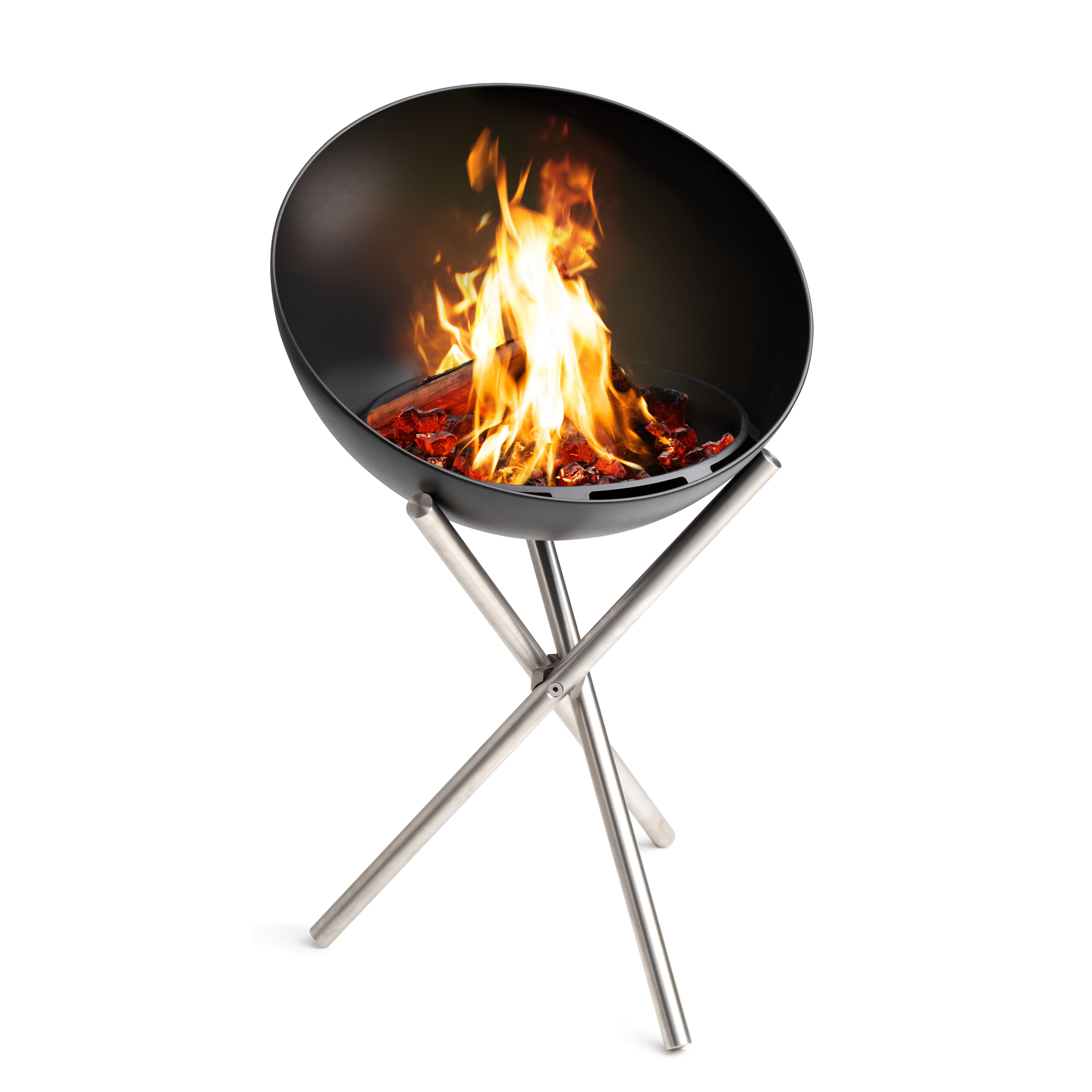 Bowl Feuerschale Mit Dreibein Schwarz